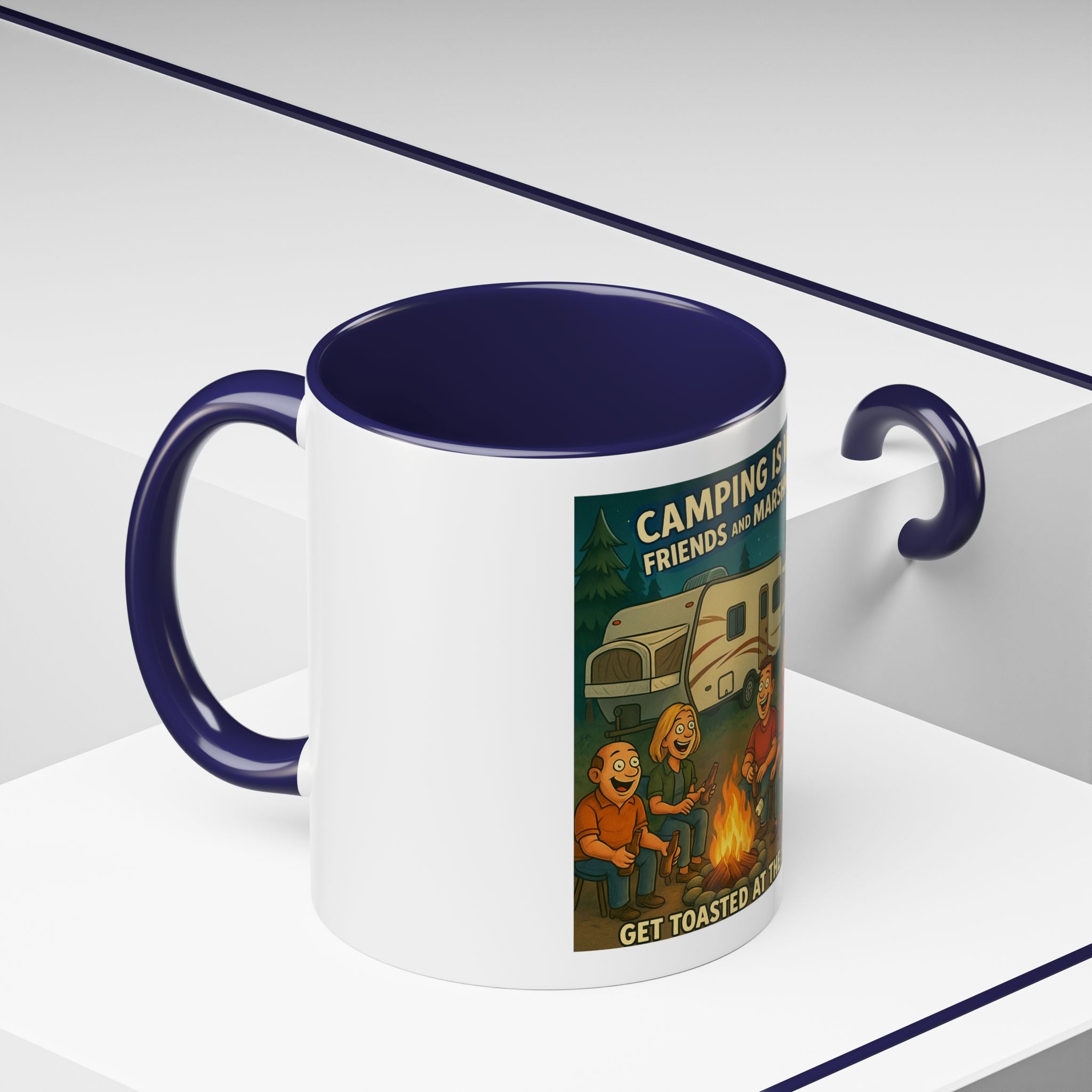 Camping Adventure Coffee Mug, Funny Mug for Campers, Get Toasted at the Same Time, Outdoor Gift, Nature Lover, Camping Decor