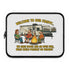 Funny Camping Laptop Sleeve - Welcome to Our Firepit, Outdoors Gift, Camping Accessories, Laptop Case, Personalized Tech Sleeve