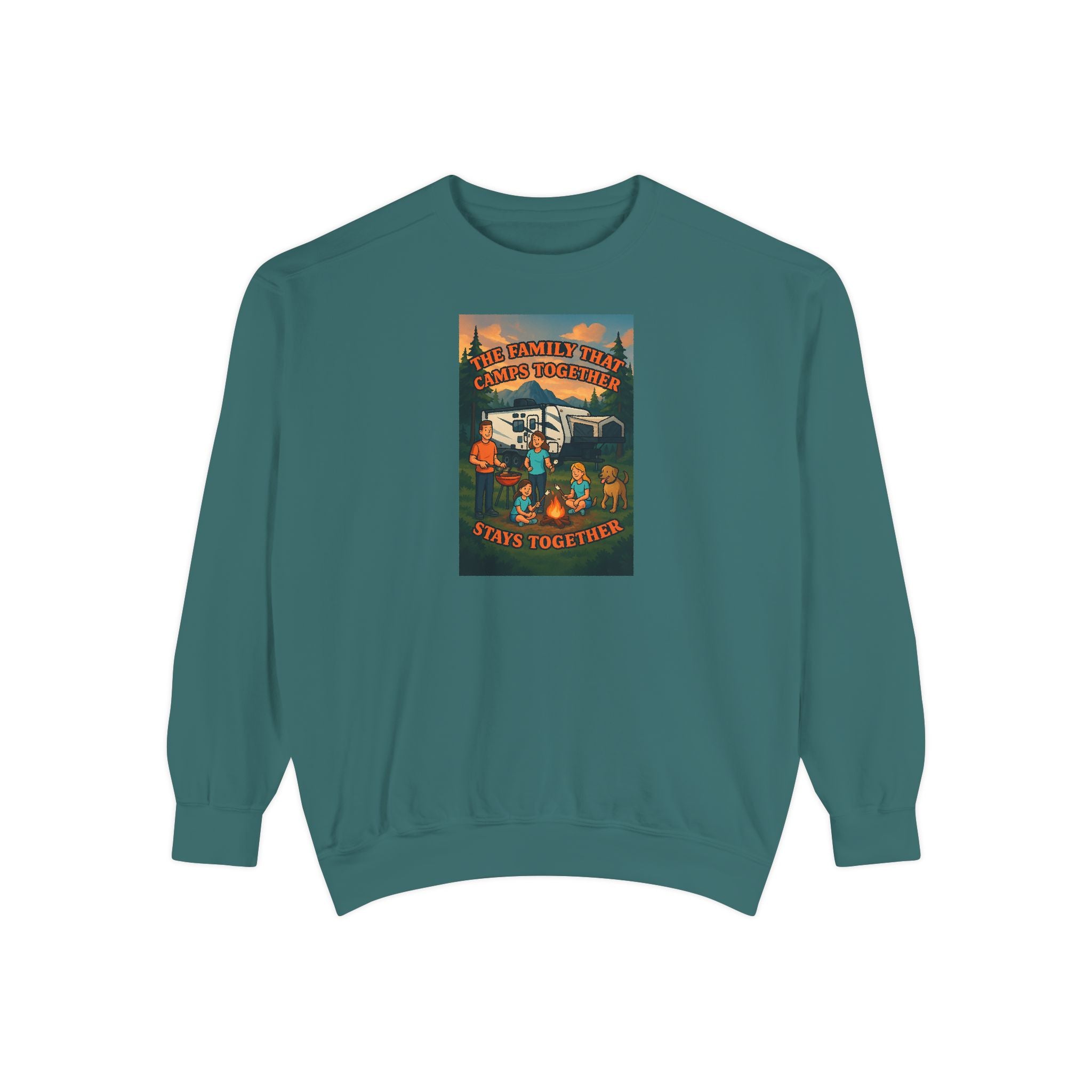 Cozy Unisex Garment-Dyed Sweatshirt with Retro Design, Perfect for Relaxing, Gift for Friends, Casual Wear, Fall Fashion, Warm Layer