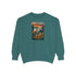 Cozy Unisex Garment-Dyed Sweatshirt with Retro Design, Perfect for Relaxing, Gift for Friends, Casual Wear, Fall Fashion, Warm Layer
