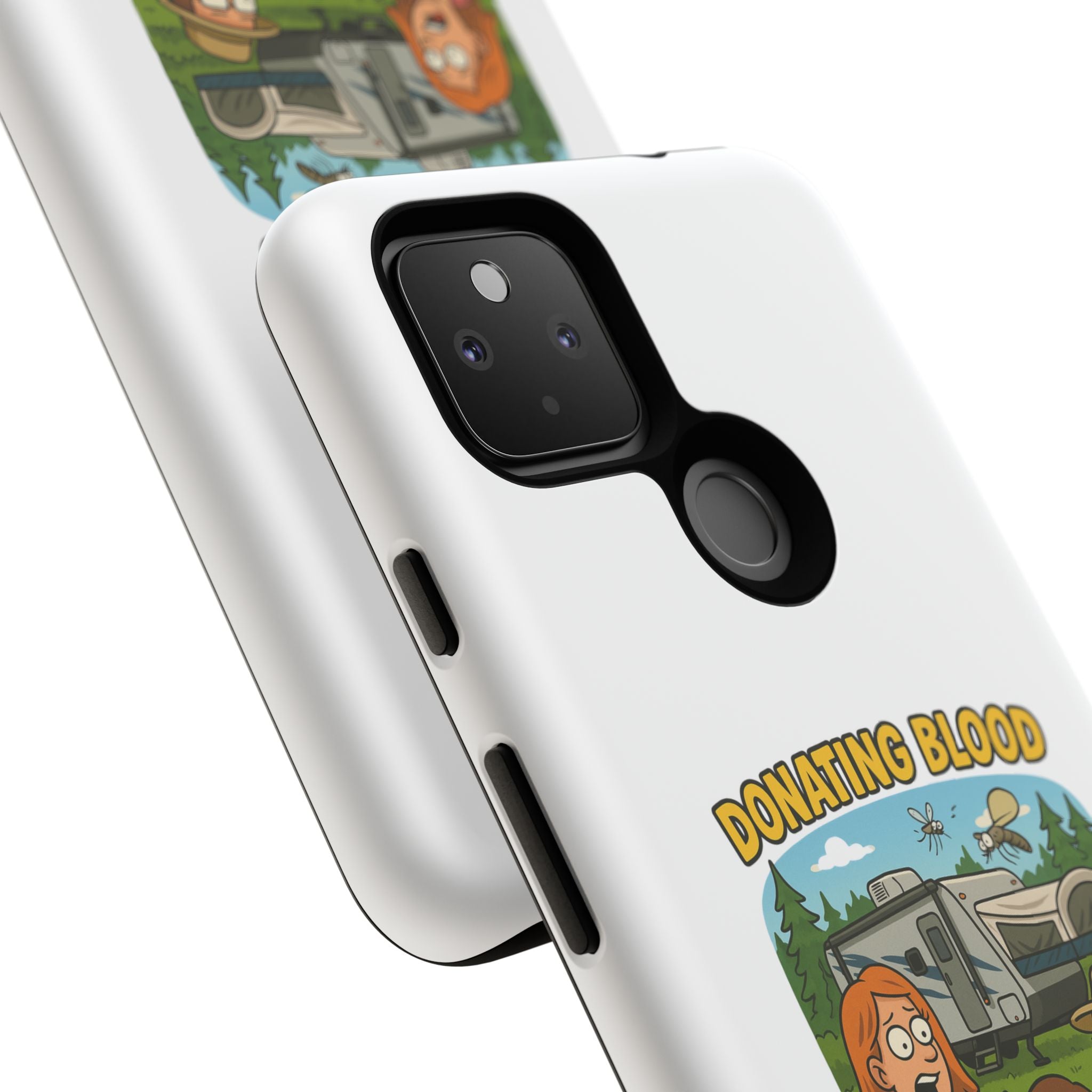 Humorous Phone Case - Donating Blood Mosquito Design, Funny Gift for Nurses, Outdoor Lovers, Eco-Friendly Gift, Summer Fun