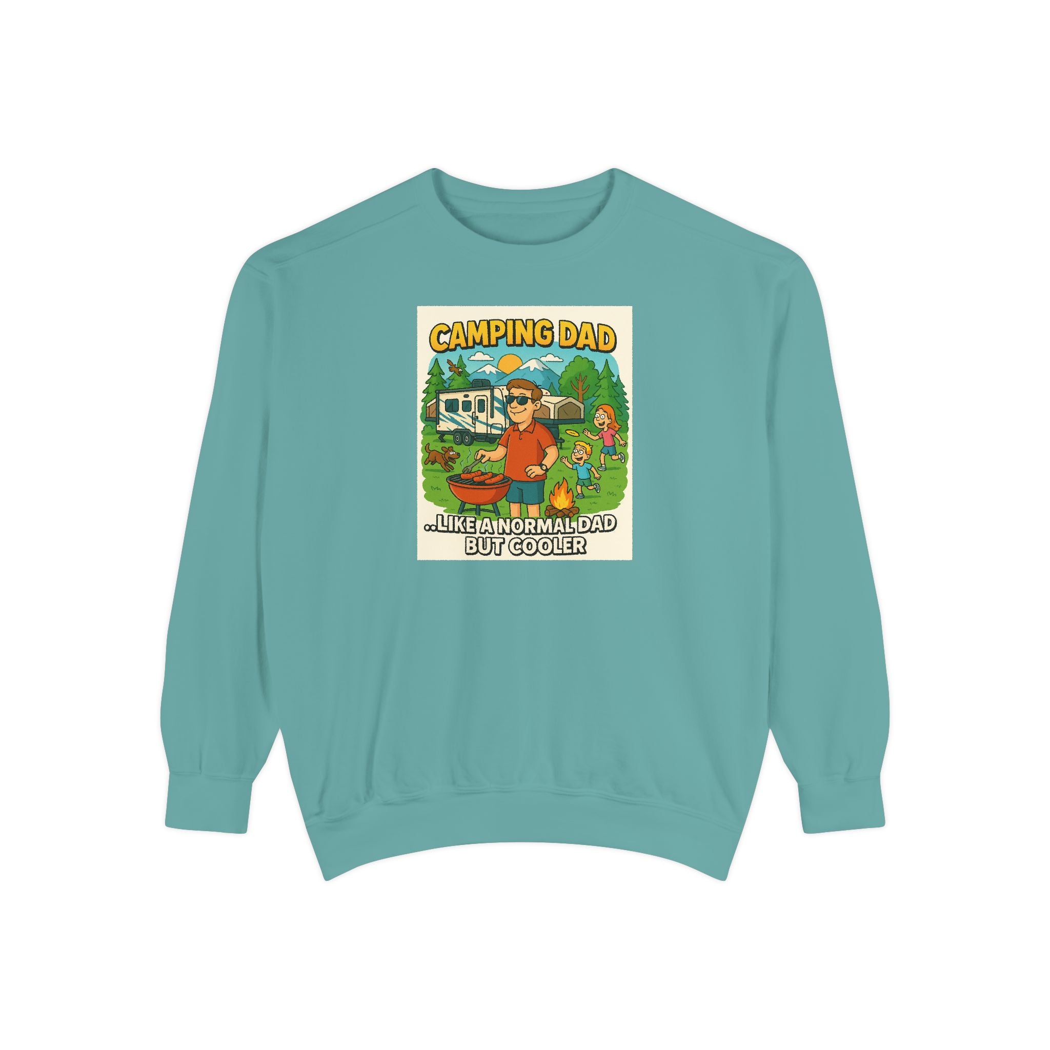 Camping Dad Unisex Garment-Dyed Sweatshirt