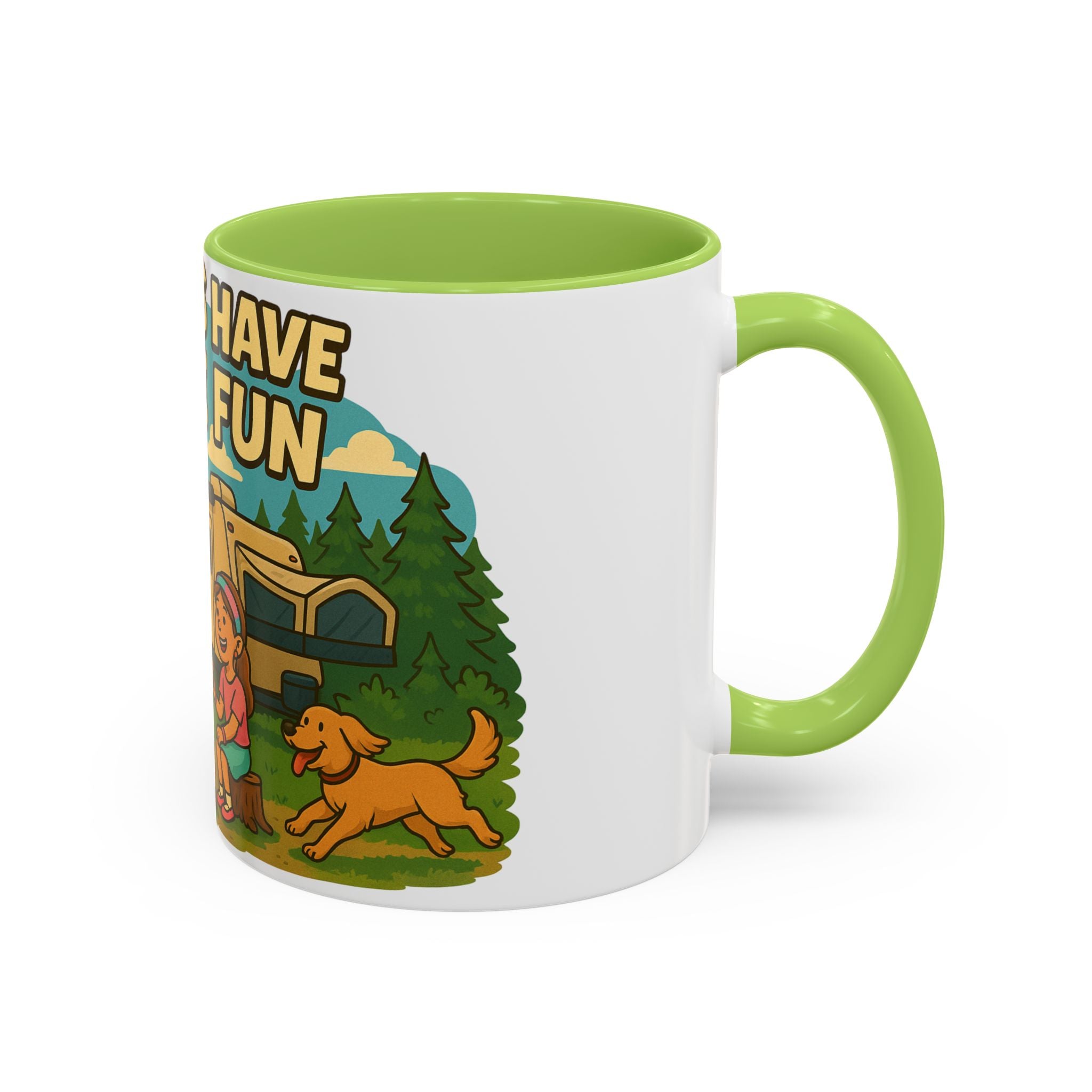 Campfire Adventure Mug - 'Campers Have S'more Fun', Outdoor Coffee Cup for Camping Lovers, Gifts for Nature Enthusiasts, S'mores Jokes