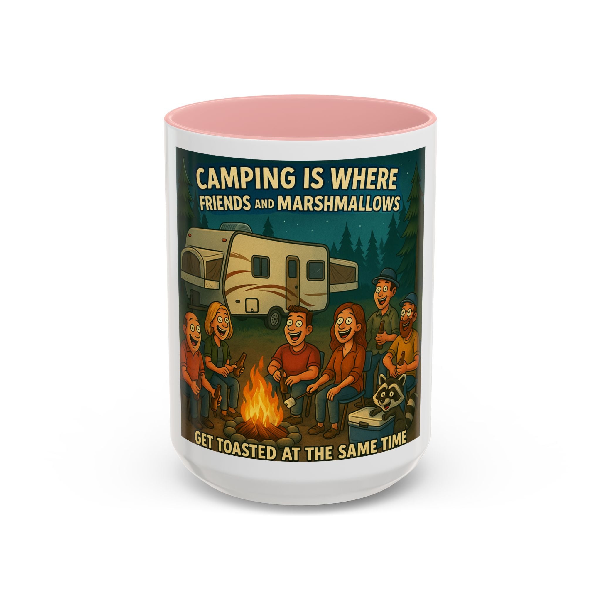 Camping Adventure Coffee Mug, Funny Mug for Campers, Get Toasted at the Same Time, Outdoor Gift, Nature Lover, Camping Decor