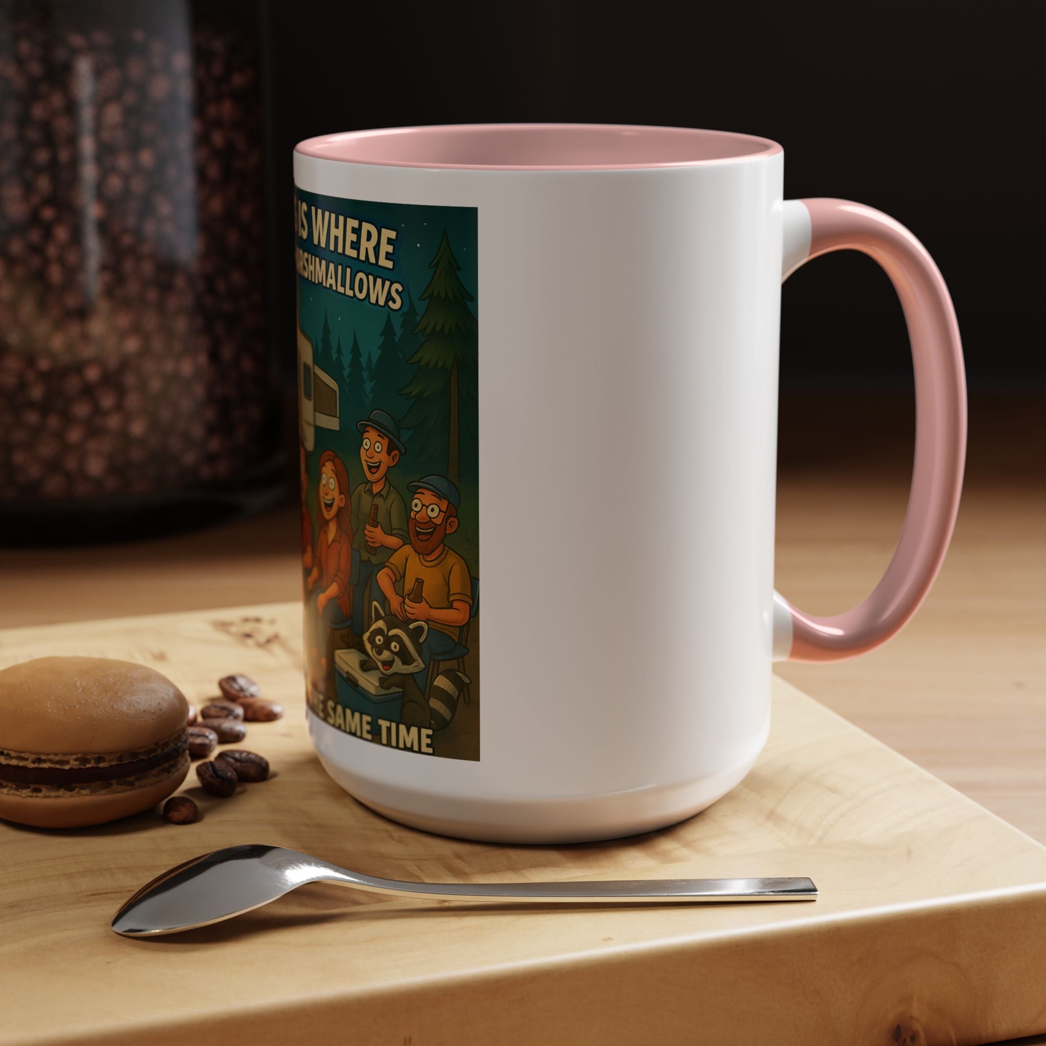 Camping Adventure Coffee Mug, Funny Mug for Campers, Get Toasted at the Same Time, Outdoor Gift, Nature Lover, Camping Decor