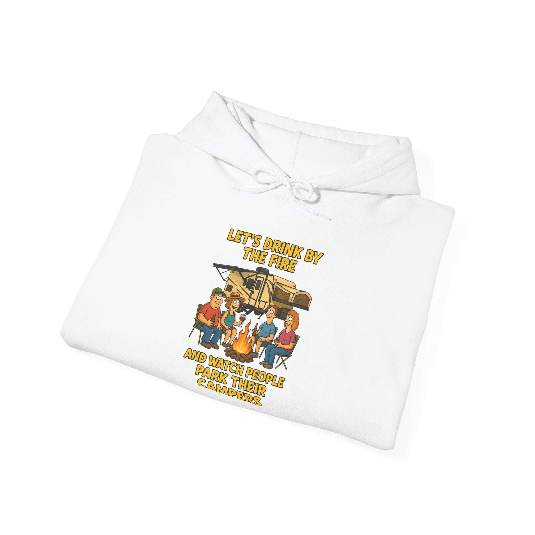 Cozy Family Gathering Hoodie - Let's Make Memories by the Fire, Family, Friends, Campfire, Gift, Holiday