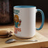 Camping Coffee Mug - Wine Solves the Rest - Fun Camper Mug for Nature Lovers, Gift for Adventurers, Travel Mug, Coffee Lover's Gift