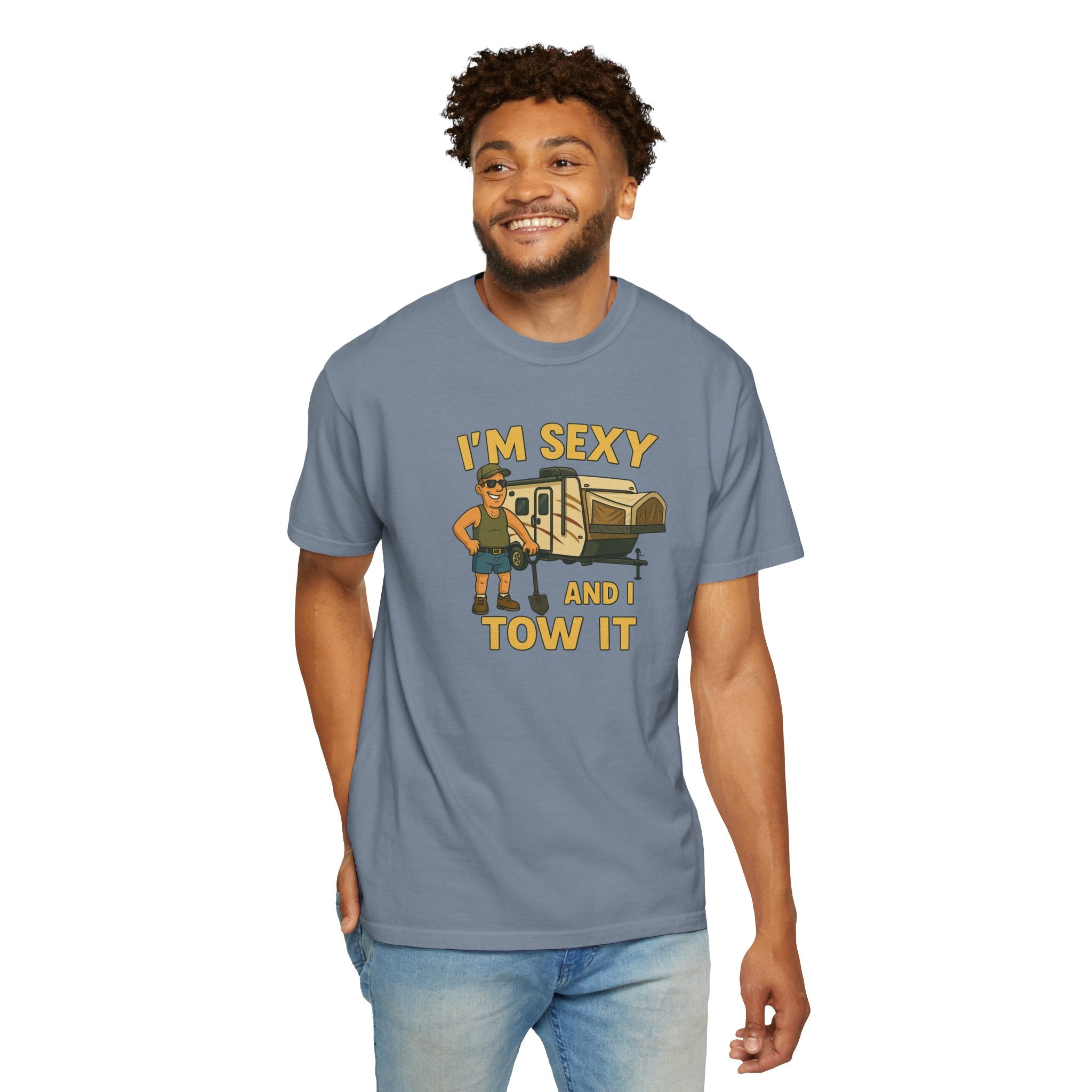 Playful Camping T-Shirt, I'm Sexy and I Tow It Tee, Unisex Outdoor Shirt, Funny Gift for RV Lovers, Travel T-Shirt, Casual Summer Wear