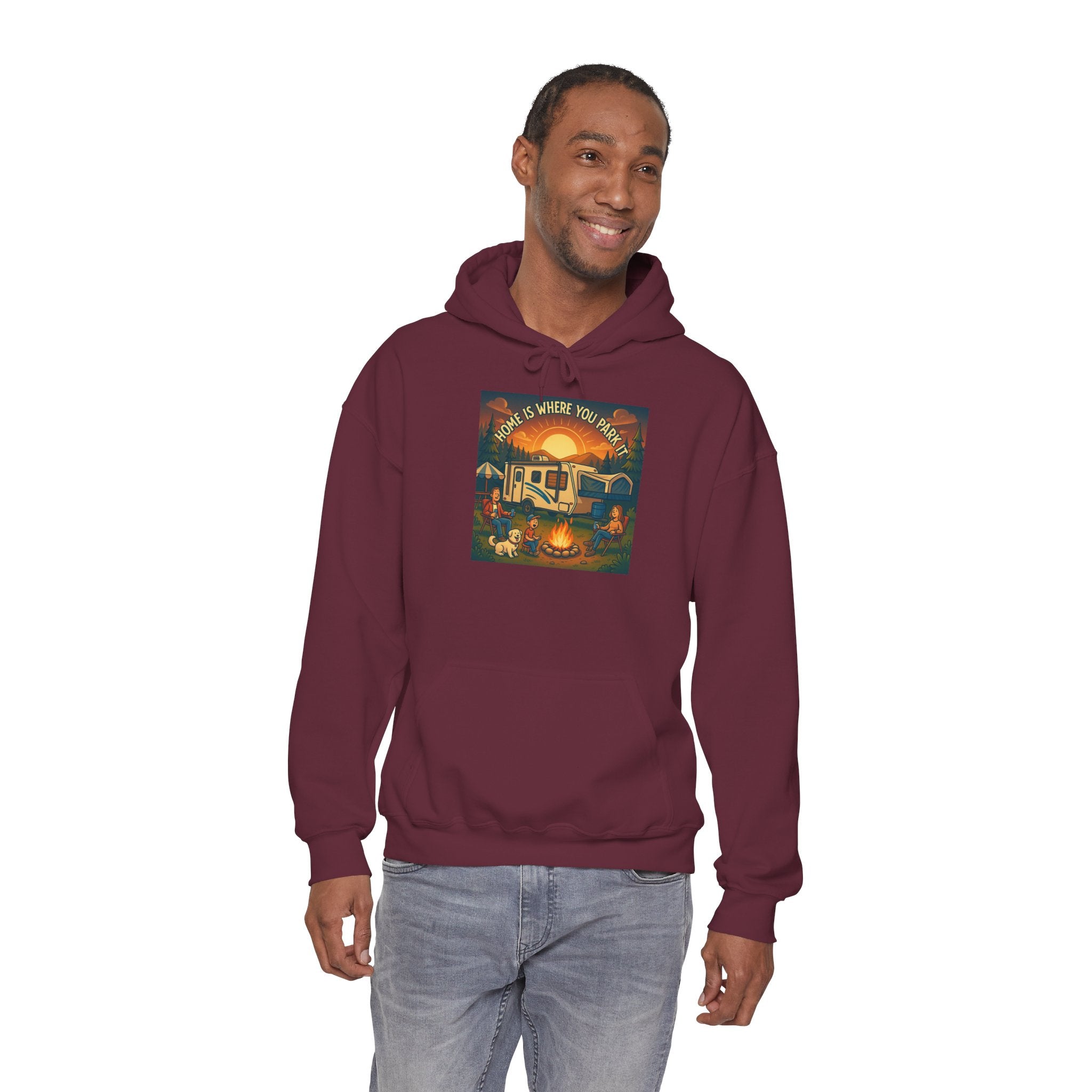Cozy Campfire Vibes Hoodie, Unisex Sweatshirt for Camp Lovers, Autumn Apparel, Outdoor Adventure Gift, Family Get-Together