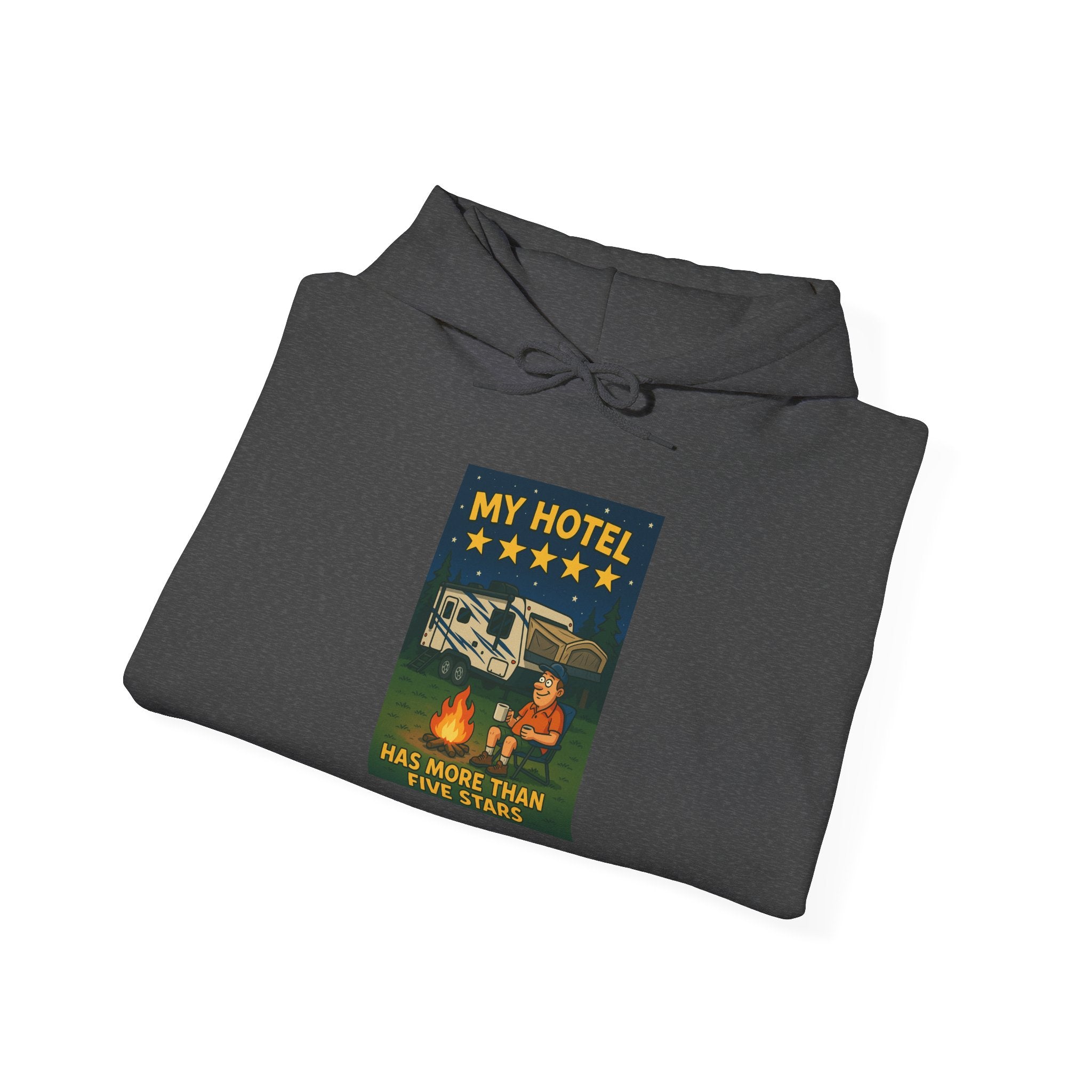 Cozy Camping Hoodie - My Hotel, Outdoor Adventure Apparel, Travel Gift, Nature Lovers Sweatshirt, Camping Gear