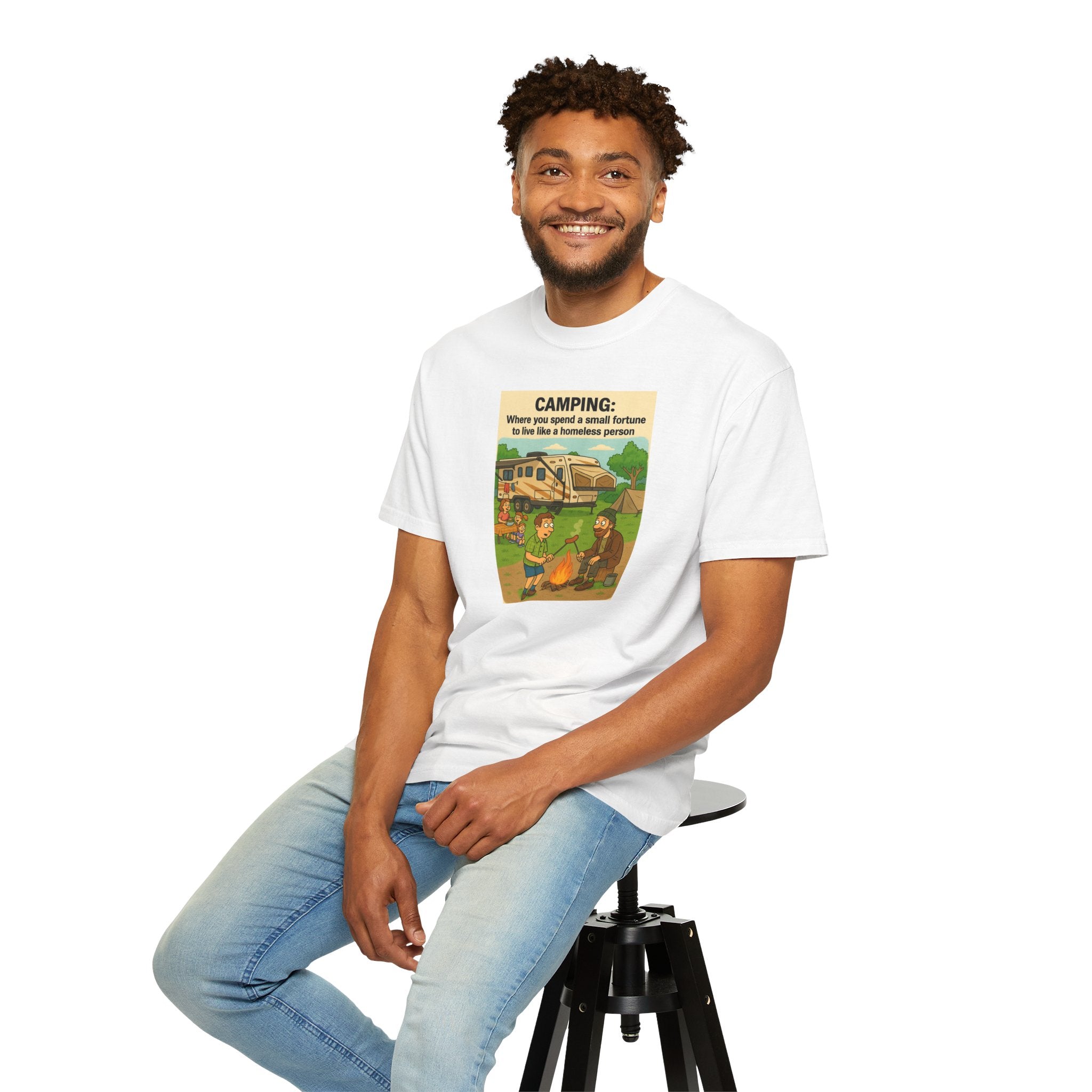 Camping Humor T-Shirt, Unisex Graphic Tee, Adventure Gift, Outdoor Lover Apparel, Funny Camping Shirt