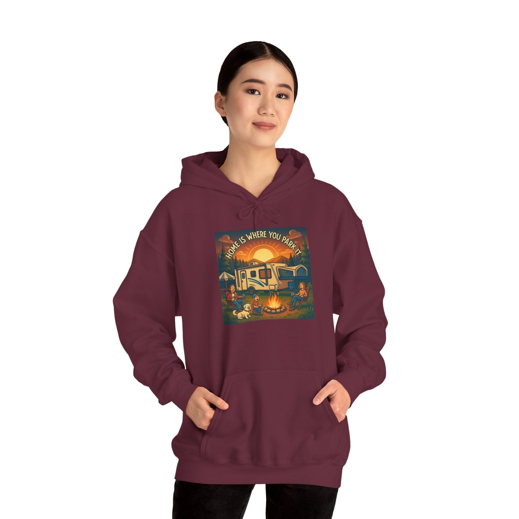 Cozy Campfire Vibes Hoodie, Unisex Sweatshirt for Camp Lovers, Autumn Apparel, Outdoor Adventure Gift, Family Get-Together