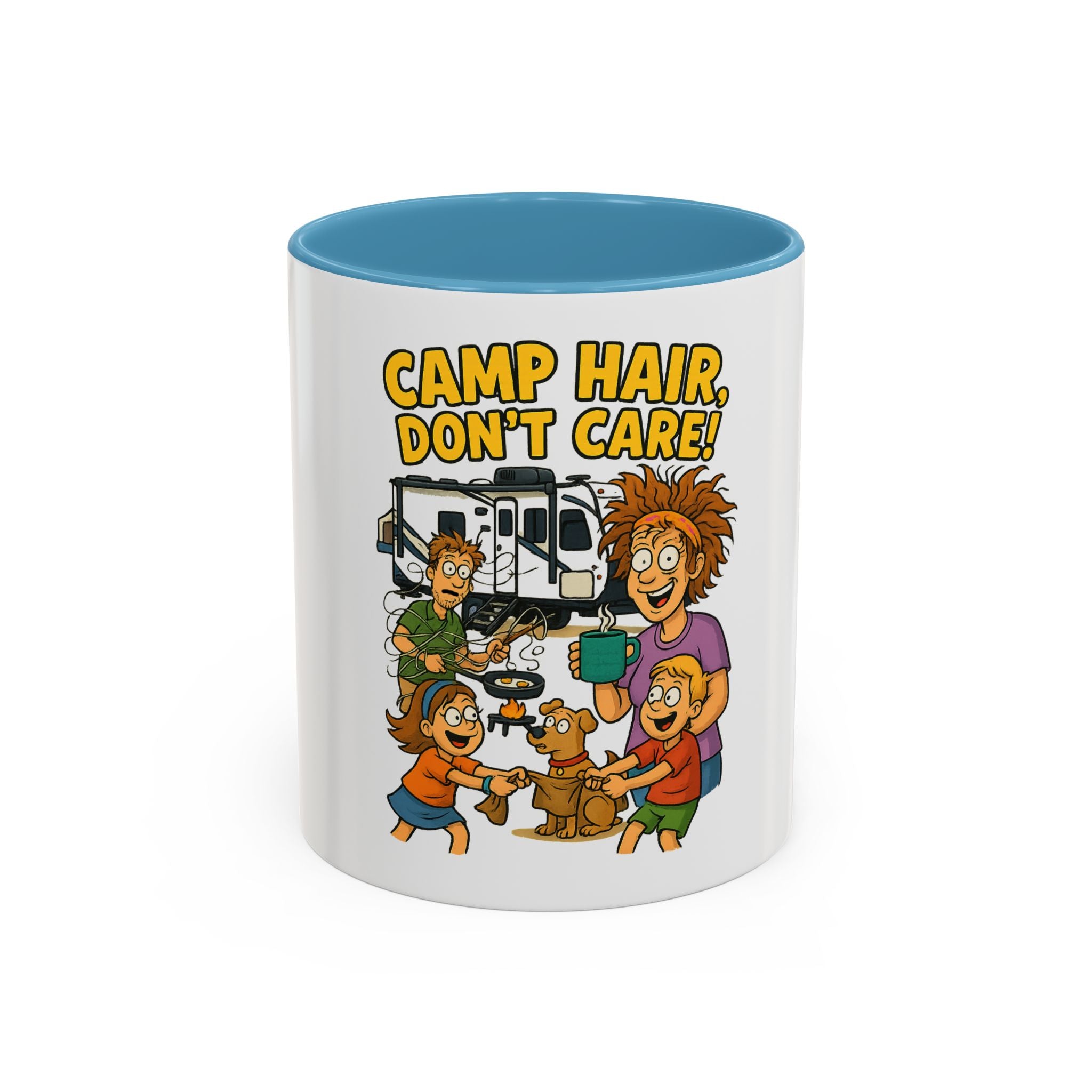 Camp Hair Coffee Mug, Funny Mug for Campers, Outdoor Lover Gift, Family Camping Mug, Humorous Coffee Cup