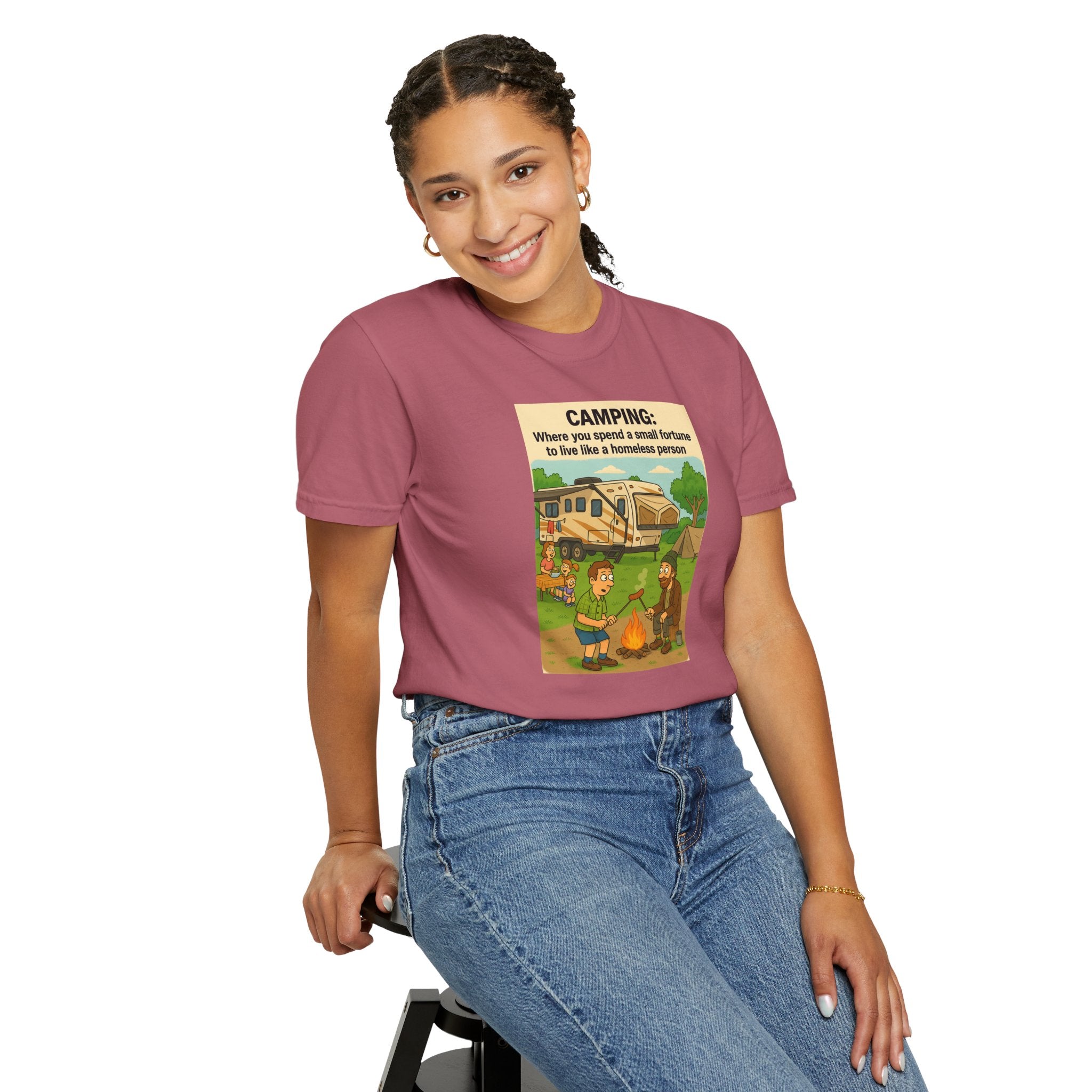 Camping Humor T-Shirt, Unisex Graphic Tee, Adventure Gift, Outdoor Lover Apparel, Funny Camping Shirt