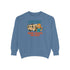 Camping Wine Sweatshirt | Unisex Garment-Dyed Pullover | Cozy Gift for Campers | Outdoor Adventures Apparel | Relaxed Fit Top