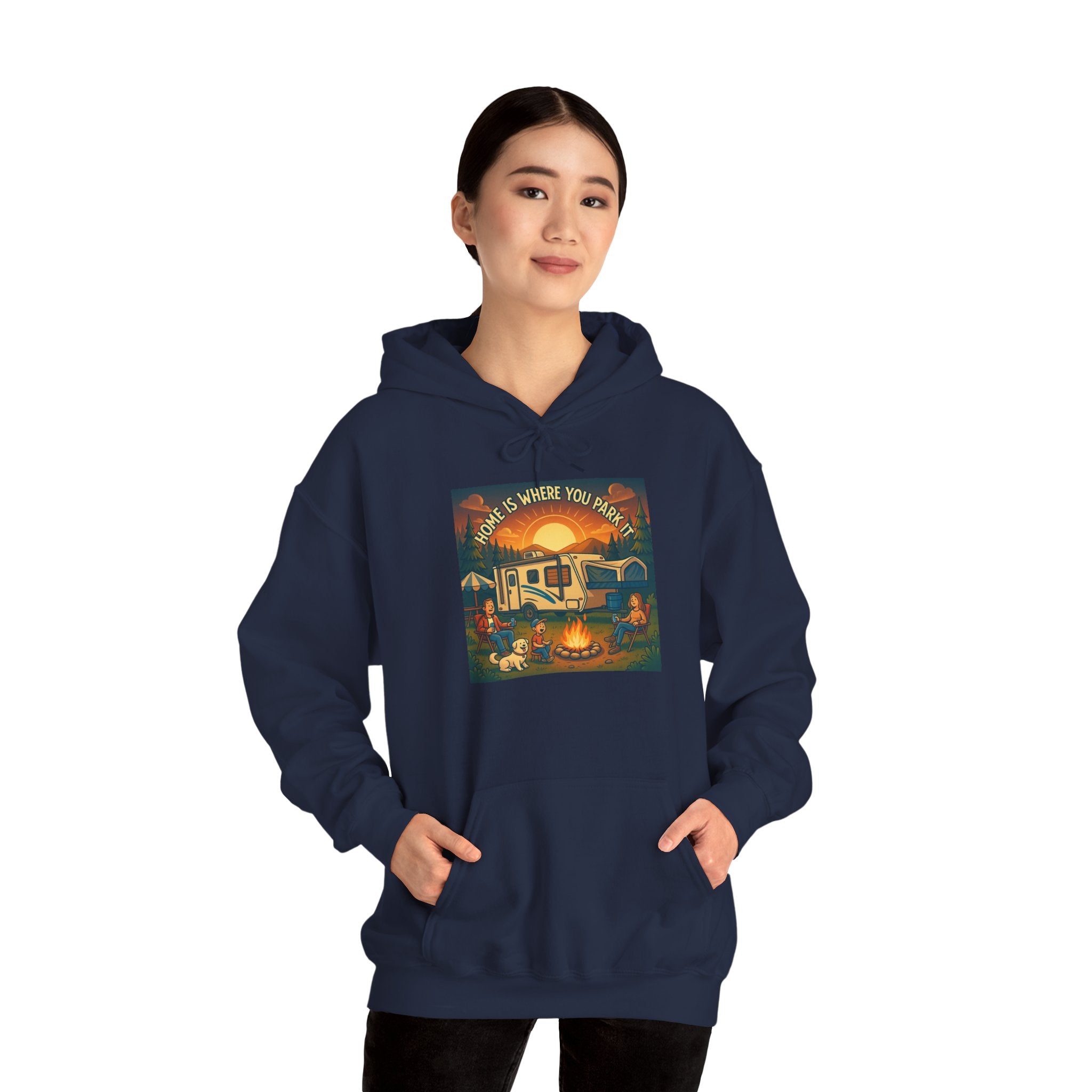 Cozy Campfire Vibes Hoodie, Unisex Sweatshirt for Camp Lovers, Autumn Apparel, Outdoor Adventure Gift, Family Get-Together