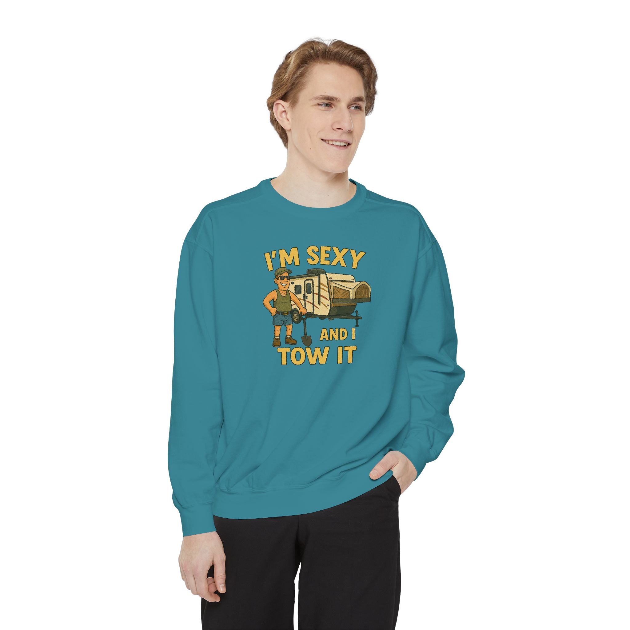 Funny Tow Truck Sweatshirt, Unisex Garment-Dyed Pullover, Casual Gift for Drivers, Trucking Humor Apparel, Cozy Fall Outfit, Perfect [...]