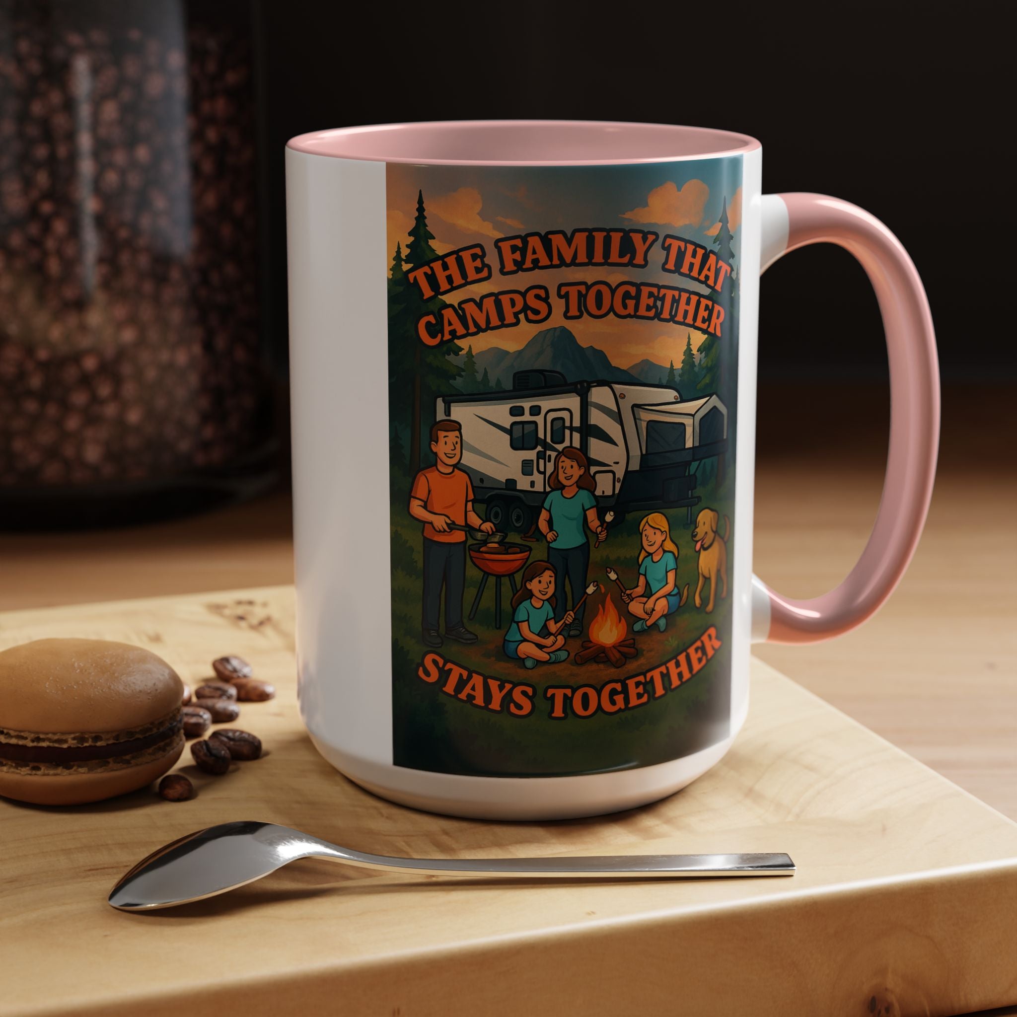 Camping Family Coffee Mug - Adventure, Nature, Family Time, Outdoor Enthusiasts, Gift for Campers