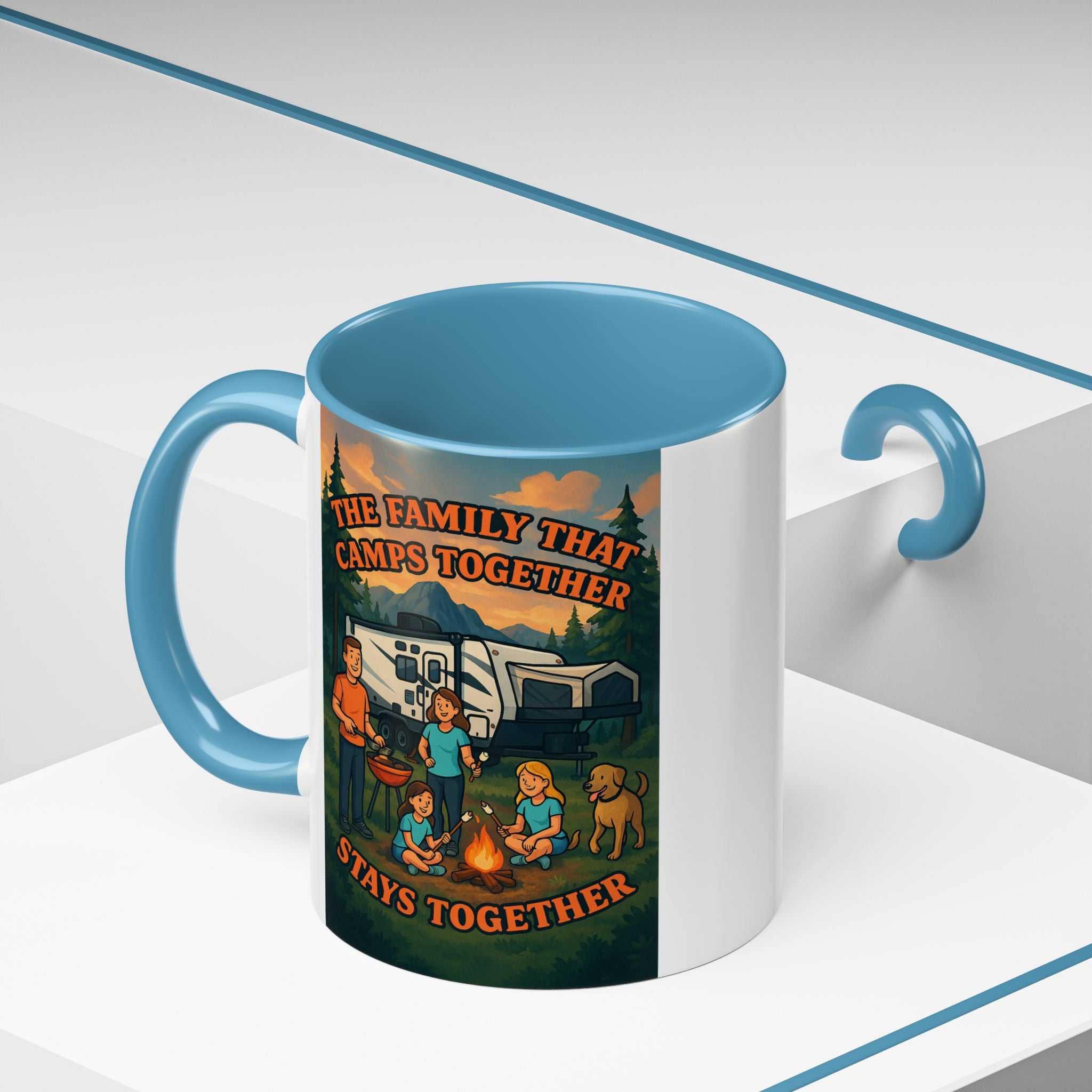 Camping Family Coffee Mug - Adventure, Nature, Family Time, Outdoor Enthusiasts, Gift for Campers