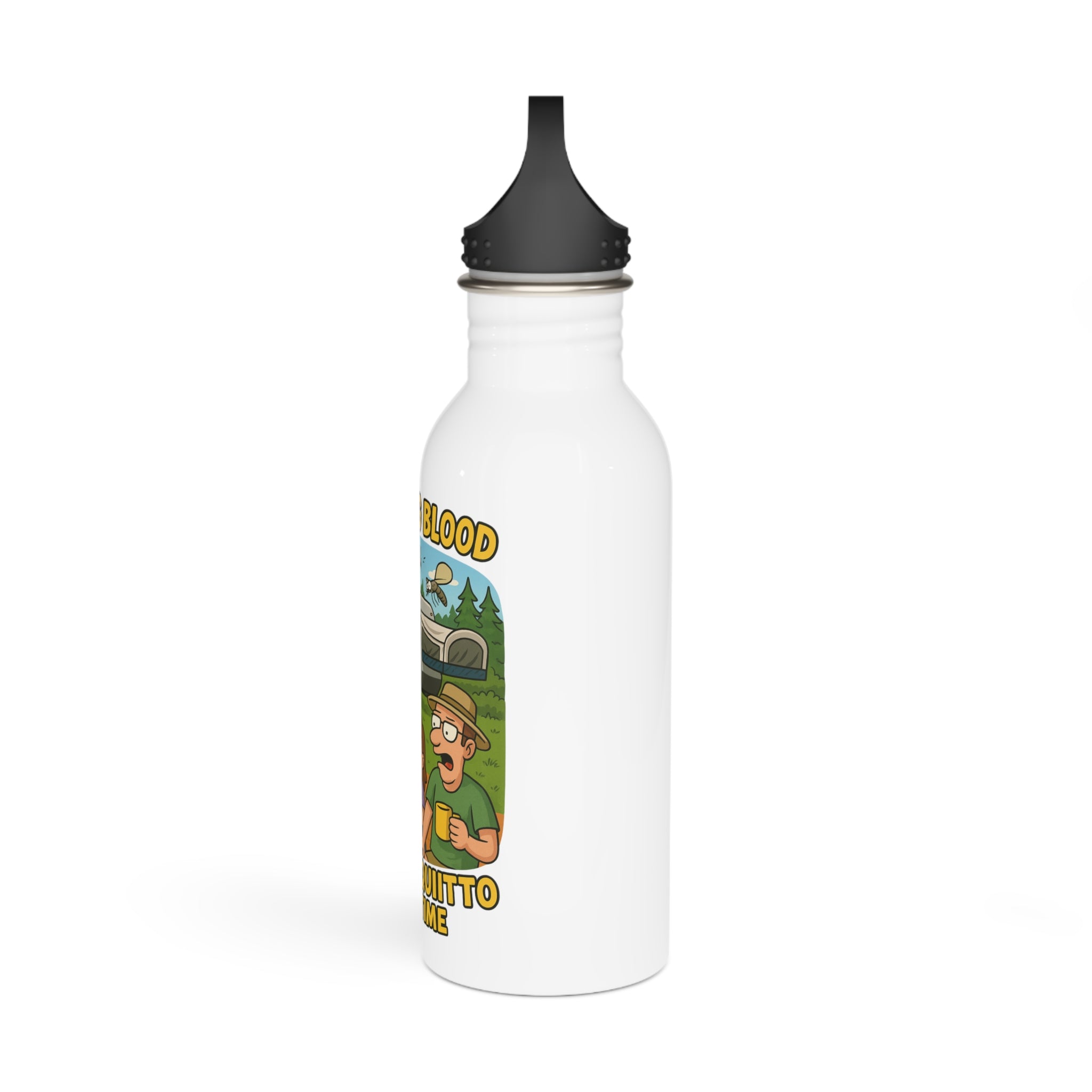 Funny Donating Blood Water Bottle, Humorous Camping Gear, Quirky Gifts for Friends, Eco-Friendly Hydration, Great for Outdoors