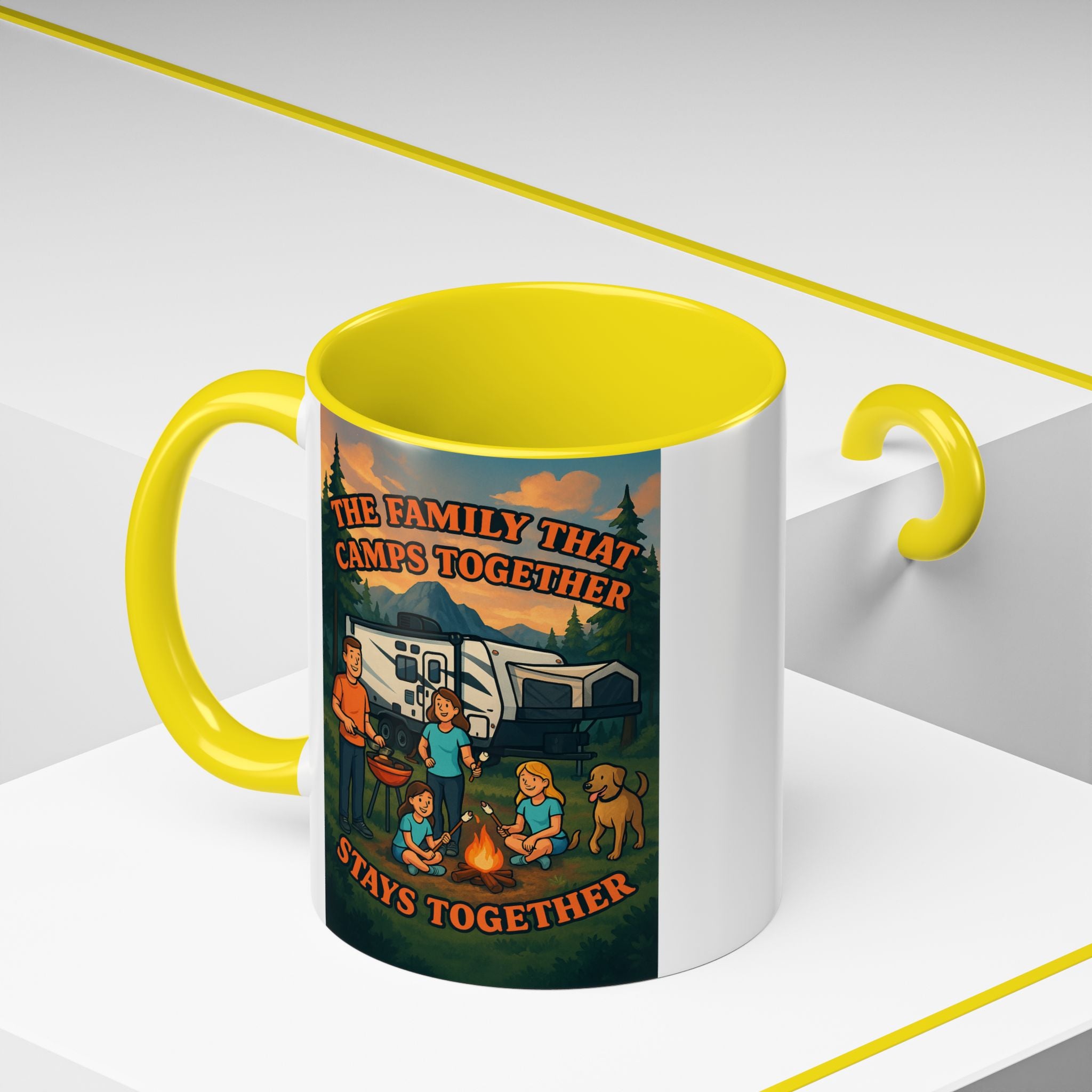 Camping Family Coffee Mug - Adventure, Nature, Family Time, Outdoor Enthusiasts, Gift for Campers