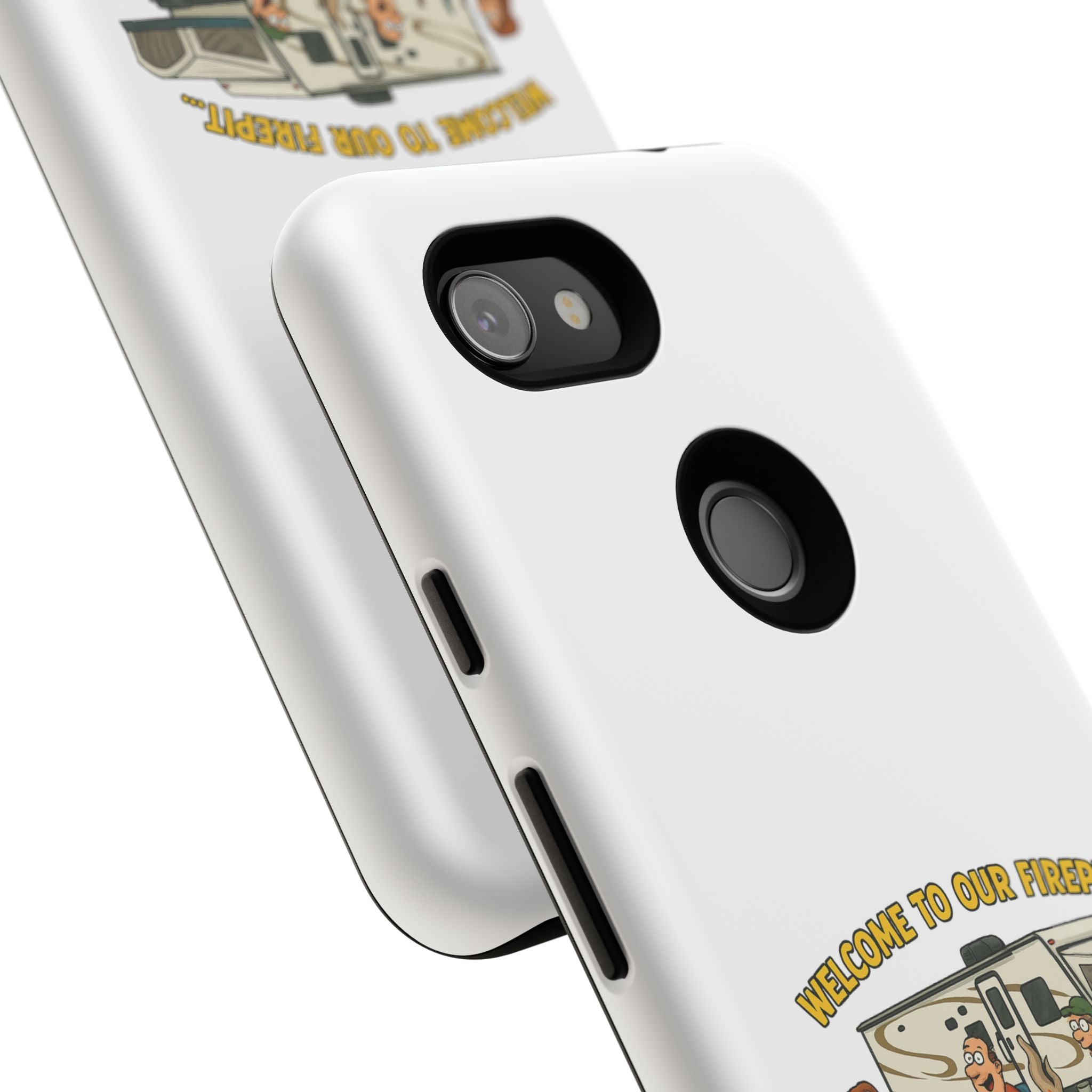 Camping Phone Case - Welcome to Our Firepit - Outdoor Gear, Gift for Campers, Adventure Accessory, Fun Camping Decor