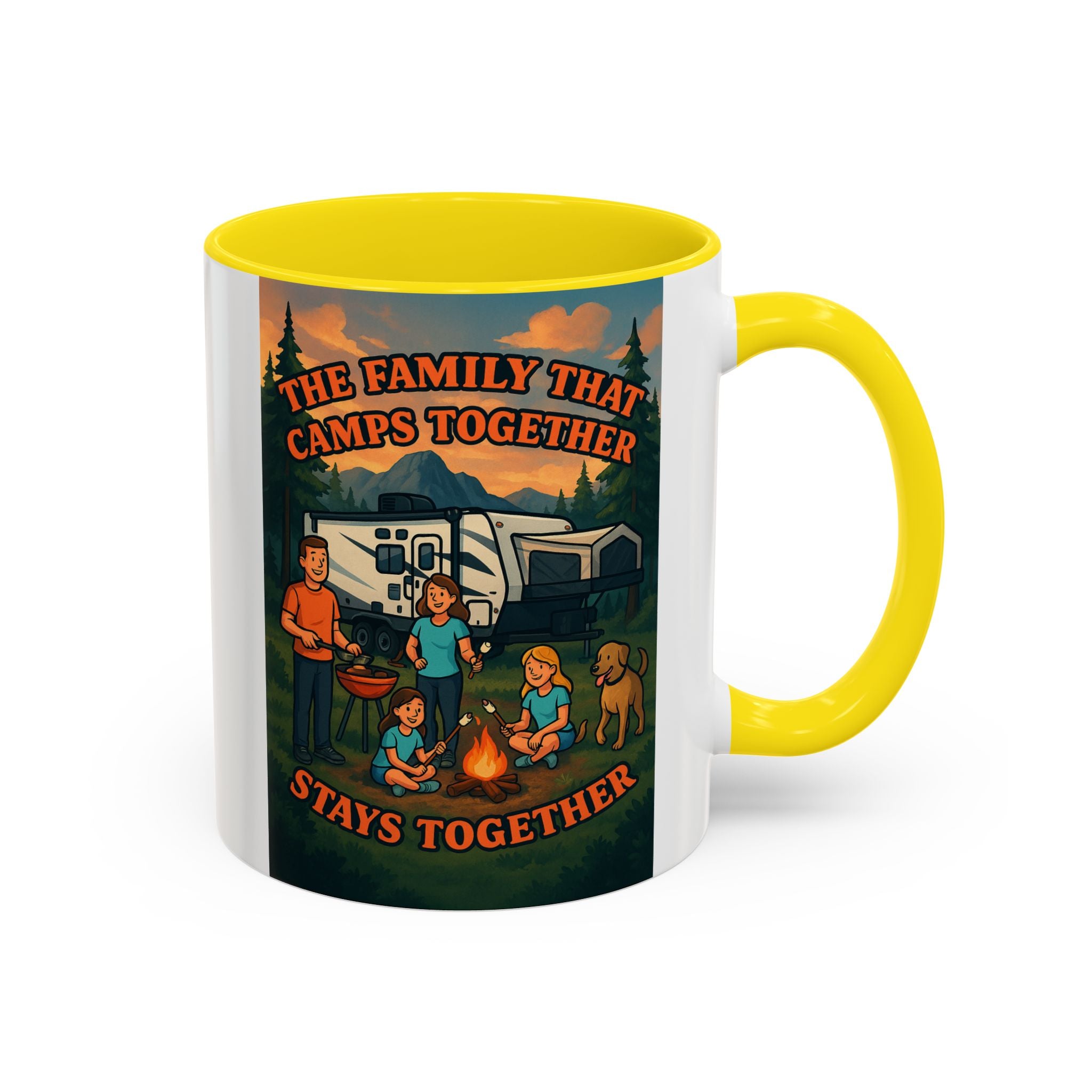 Camping Family Coffee Mug - Adventure, Nature, Family Time, Outdoor Enthusiasts, Gift for Campers