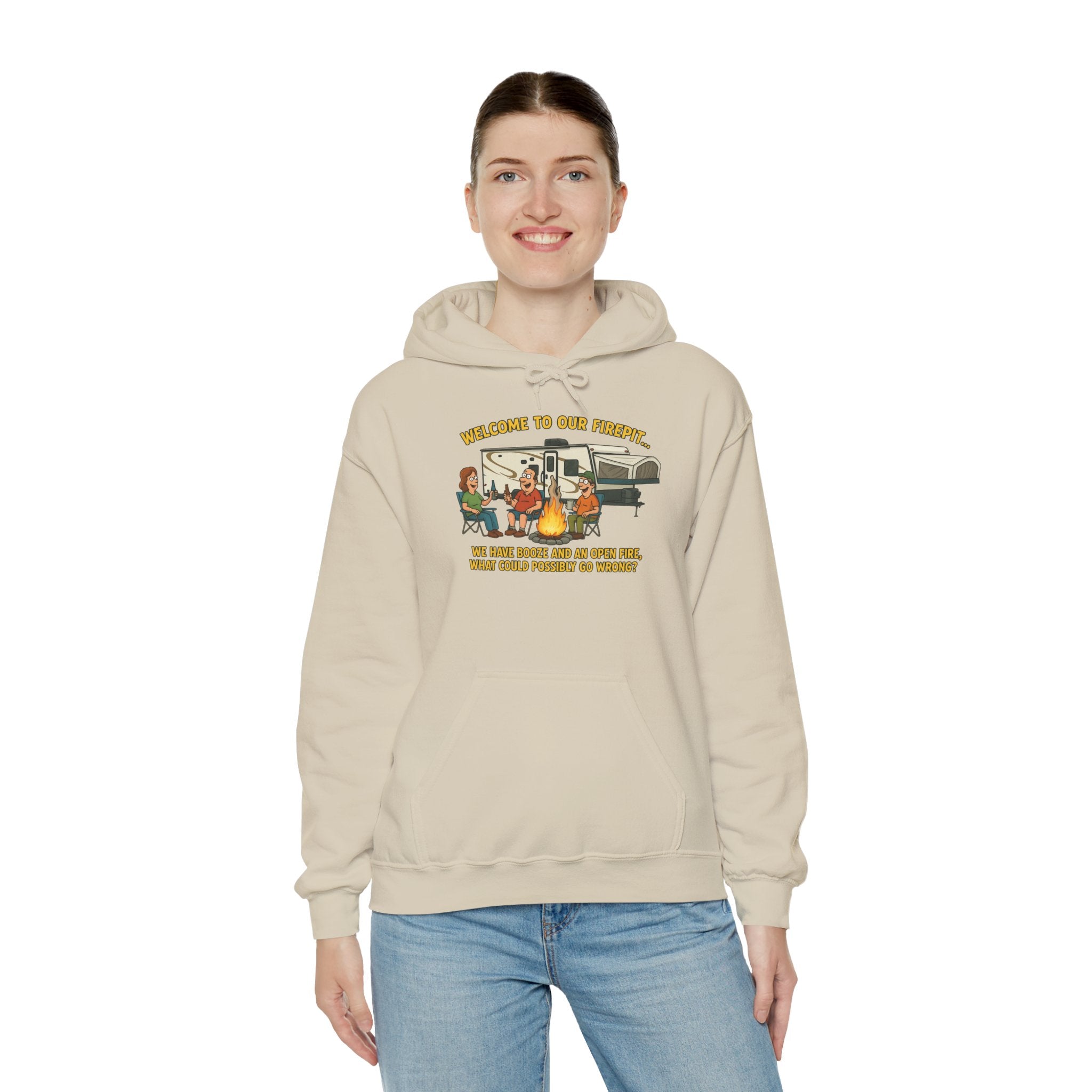 Cozy Campfire Sweatshirt | Unisex Hoodie for Outdoor Lovers, Camping Gear, Warmth for Fall, Great Gift for Nature Enthusiasts