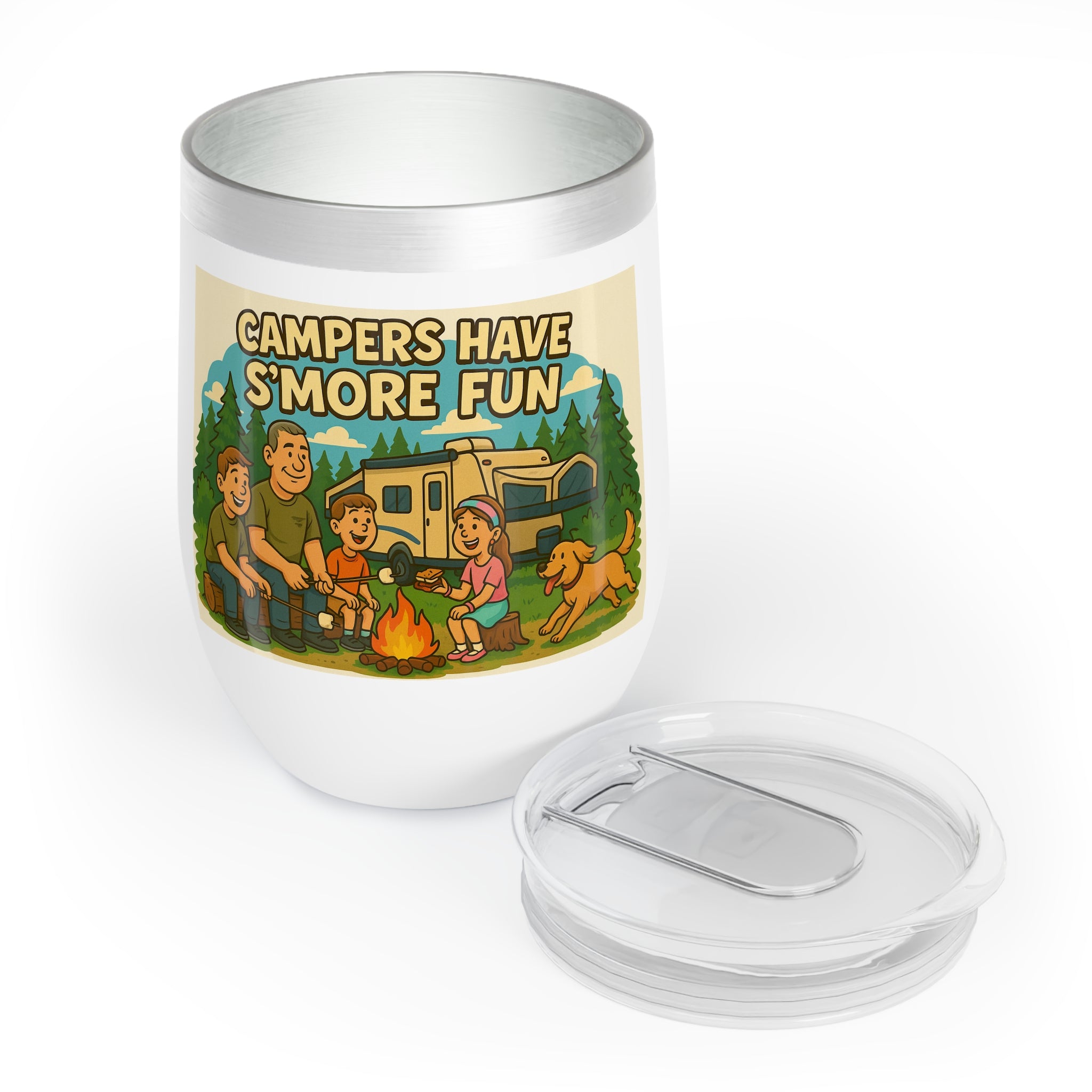 Chill Wine Tumbler = Campers have S'more fun