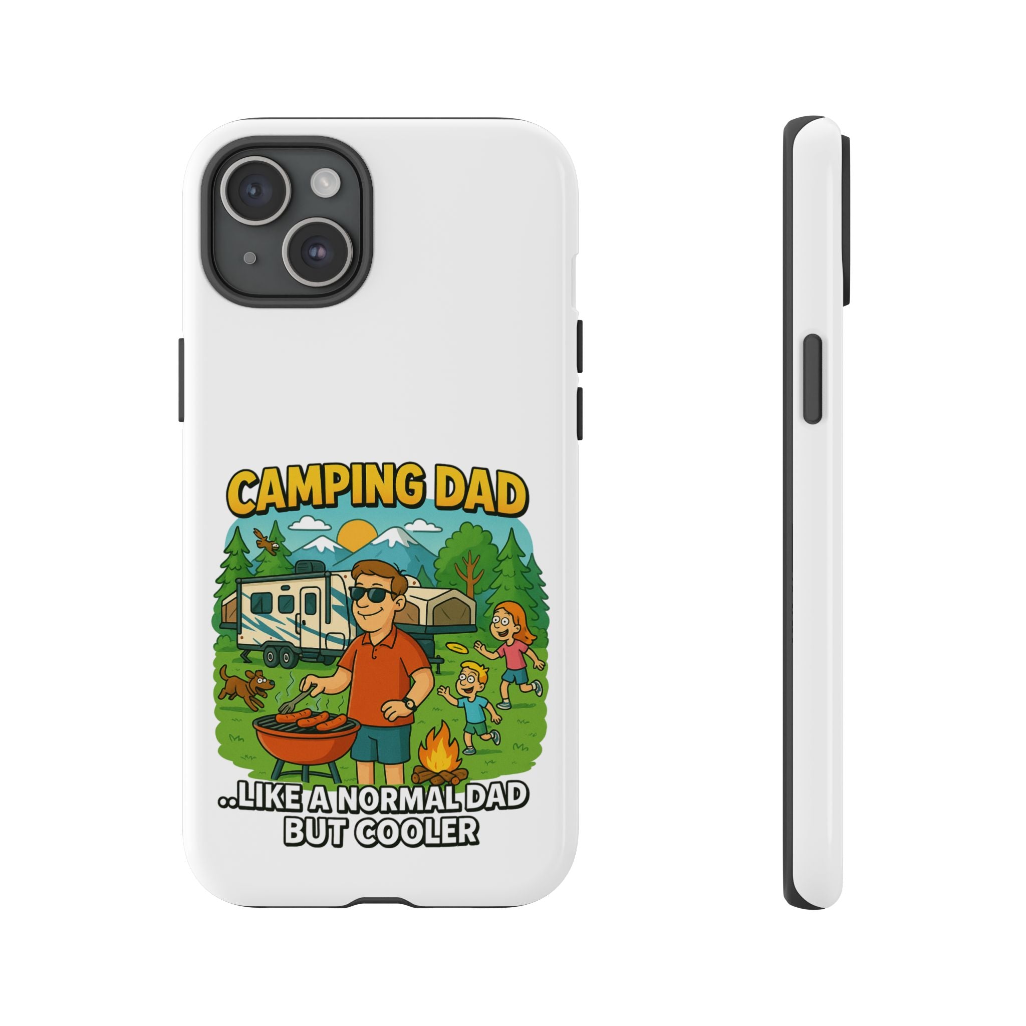 Camping Dad Phone Case - Unique Tough Cover for Outdoor Dads