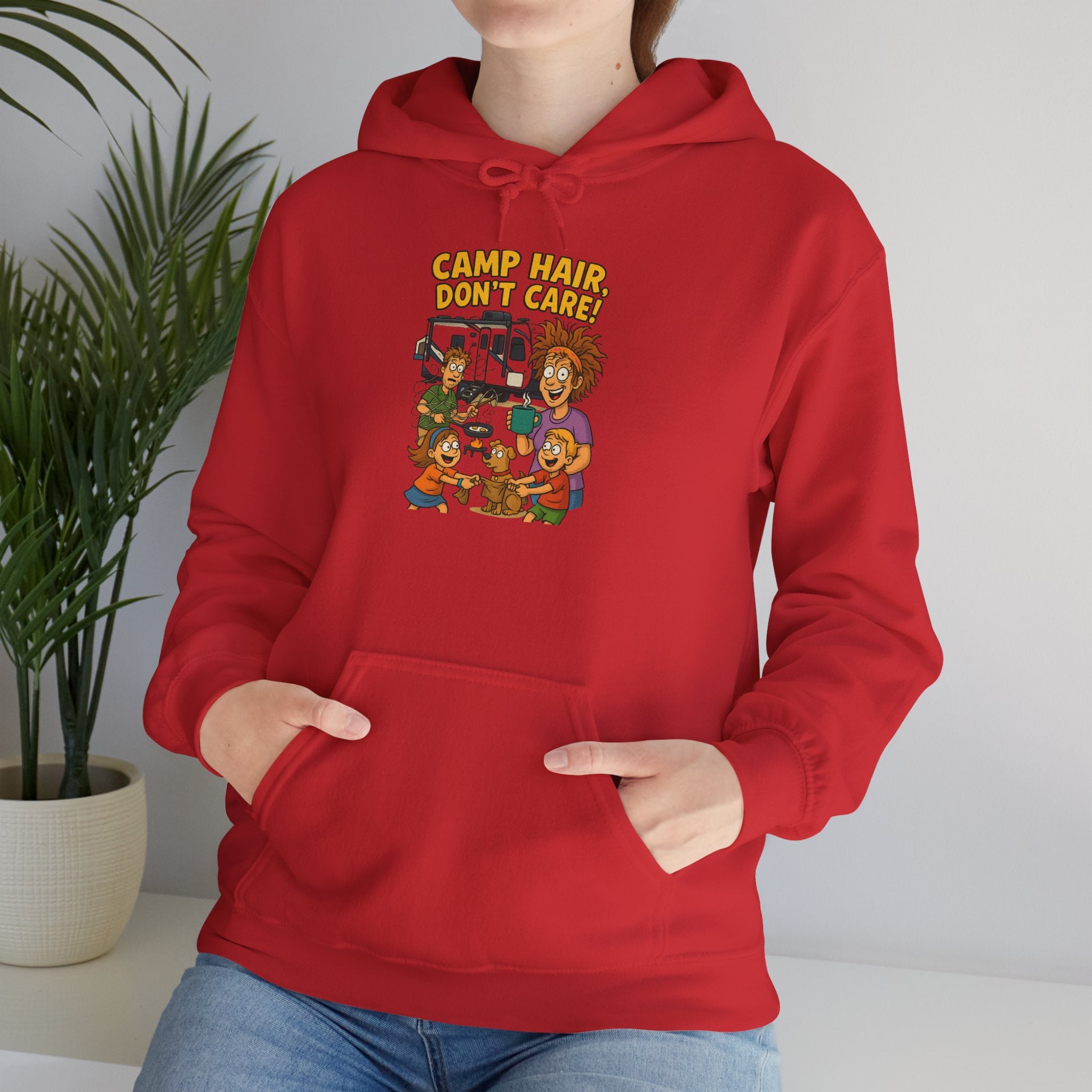 Camp Vibes Unisex Hooded Sweatshirt - Cozy, Funny Gift, Summer Nights, Outdoor Adventure, Camping Apparel