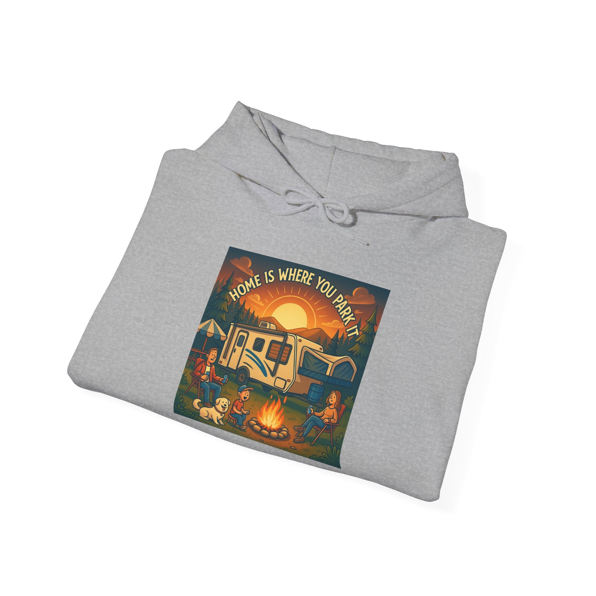 Cozy Campfire Vibes Hoodie, Unisex Sweatshirt for Camp Lovers, Autumn Apparel, Outdoor Adventure Gift, Family Get-Together