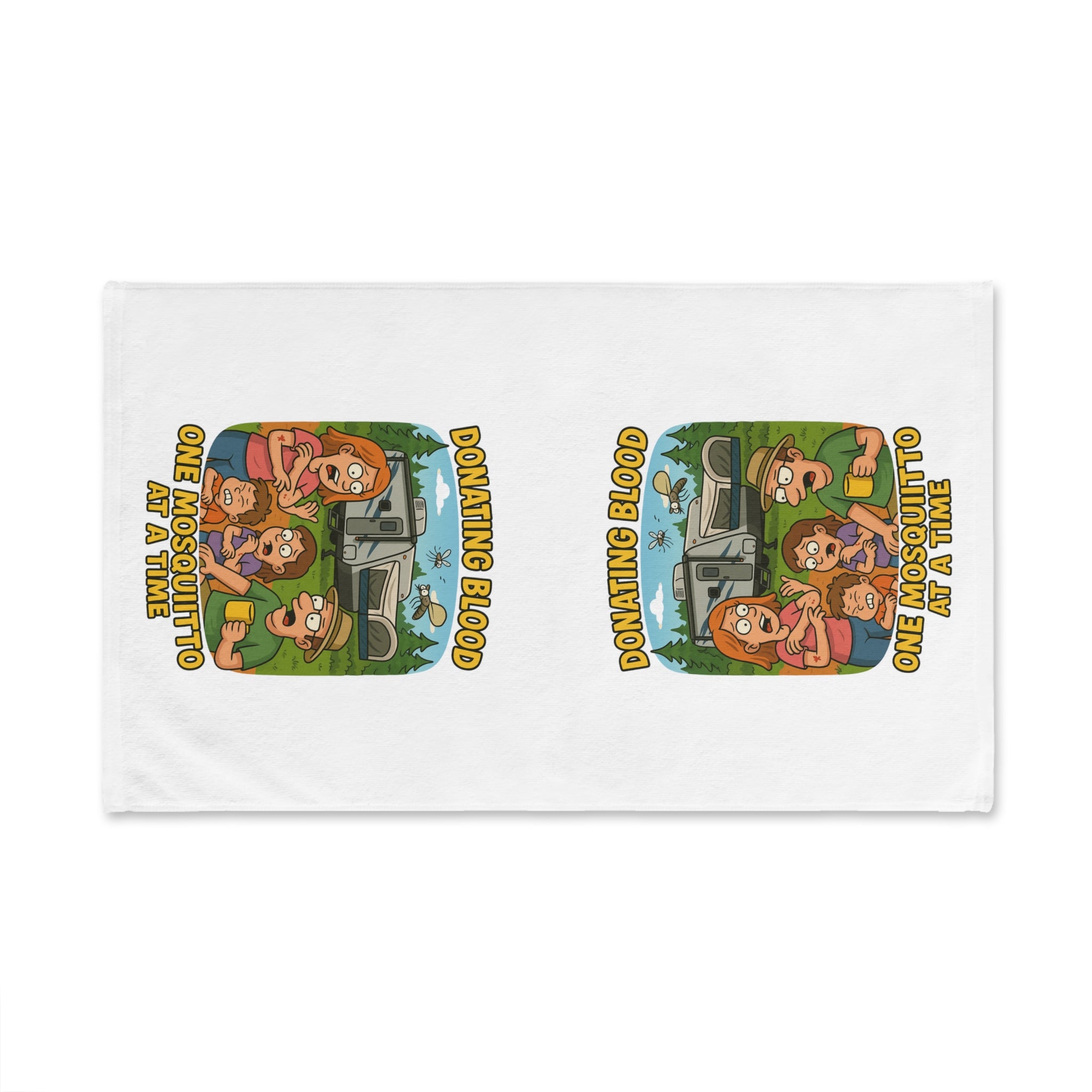 Funny Donating Blood Design Hand Towel, Perfect for Healthcare Workers, Gift for Donors, Quirky Kitchen Decor, Unique Home Accessory