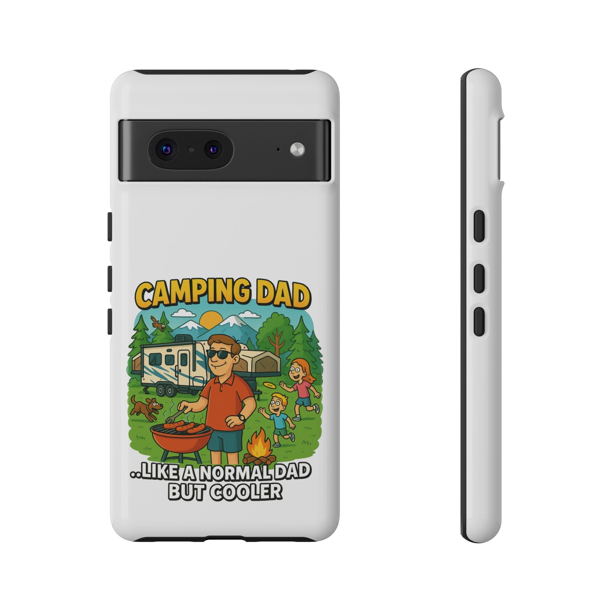 Camping Dad Phone Case - Unique Tough Cover for Outdoor Dads