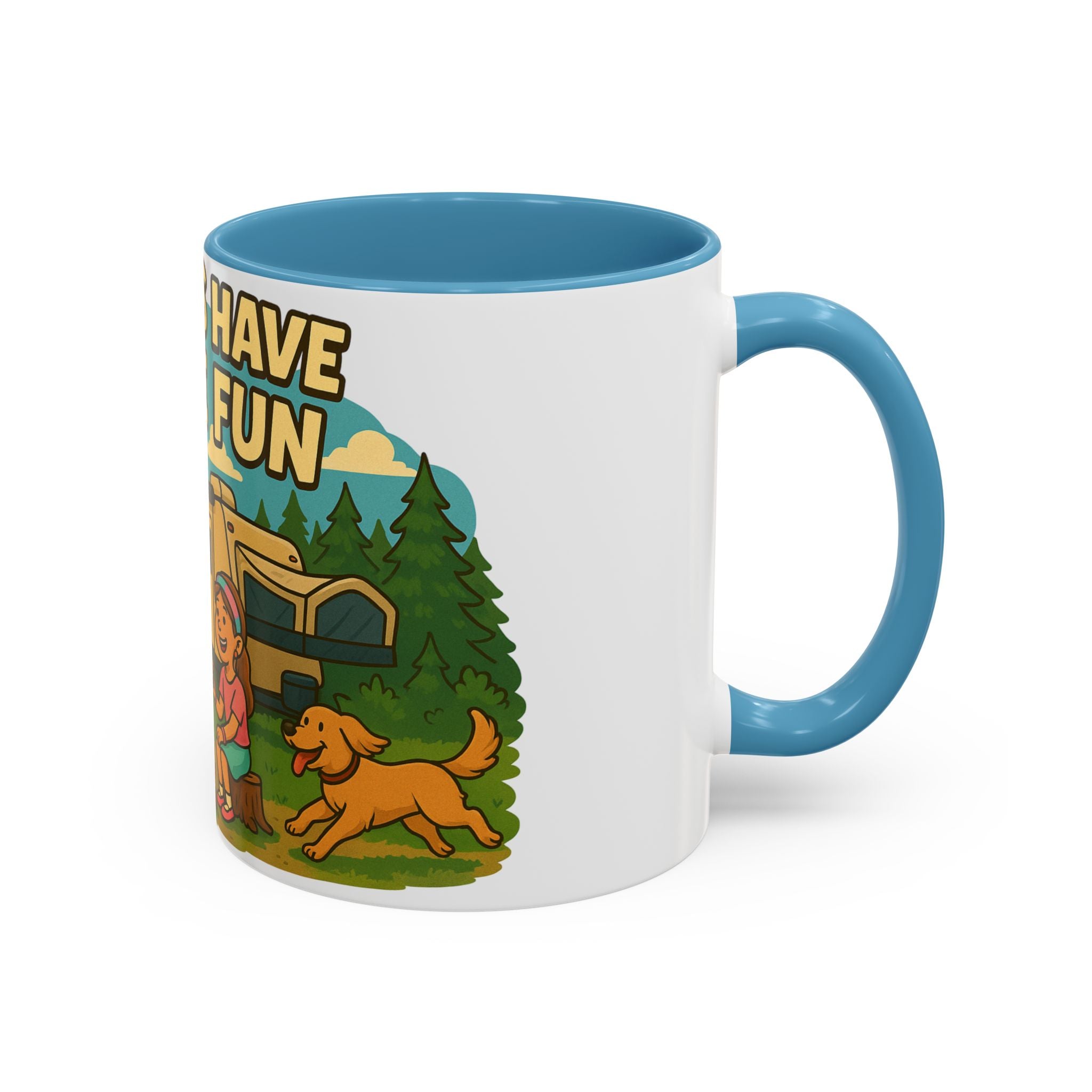 Campfire Adventure Mug - 'Campers Have S'more Fun', Outdoor Coffee Cup for Camping Lovers, Gifts for Nature Enthusiasts, S'mores Jokes