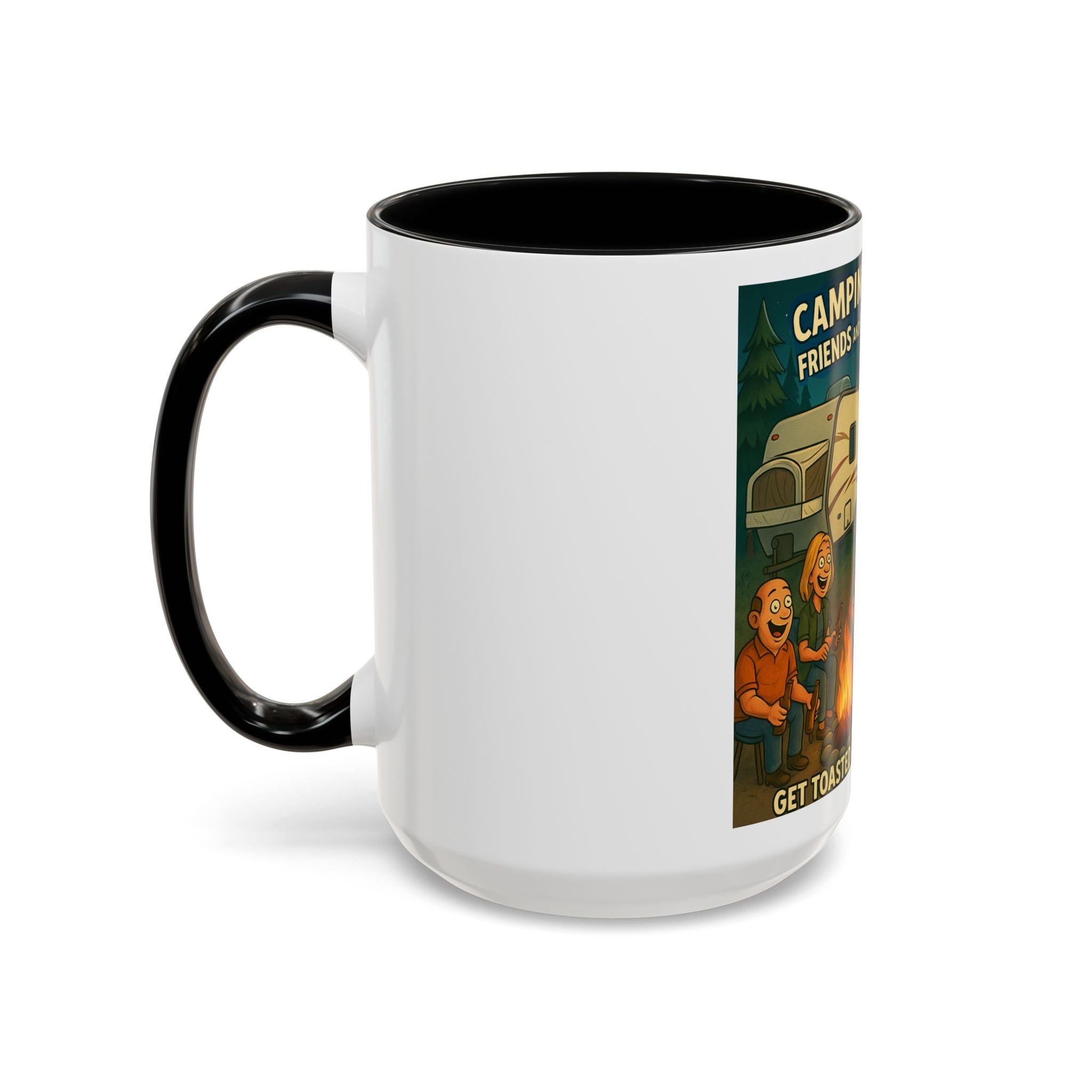 Camping Adventure Coffee Mug, Funny Mug for Campers, Get Toasted at the Same Time, Outdoor Gift, Nature Lover, Camping Decor