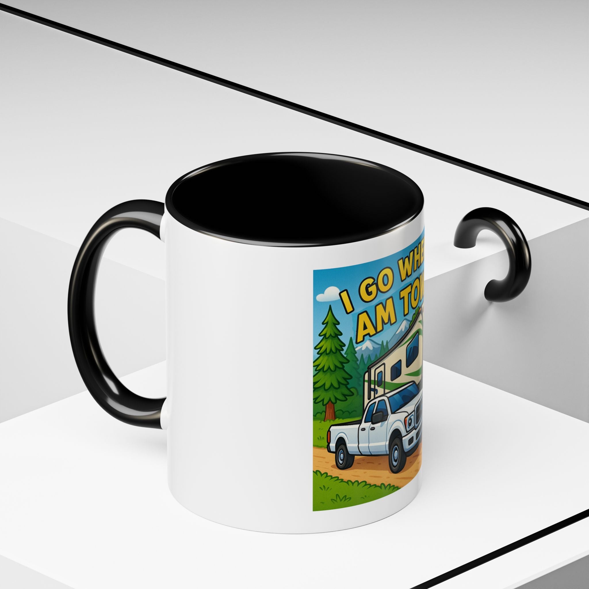 Adventure Camping Coffee Mug, RV Lover Gift, Hiking Mug, Travel Enthusiast Ceramic Cup, Nature Lover Drinkware