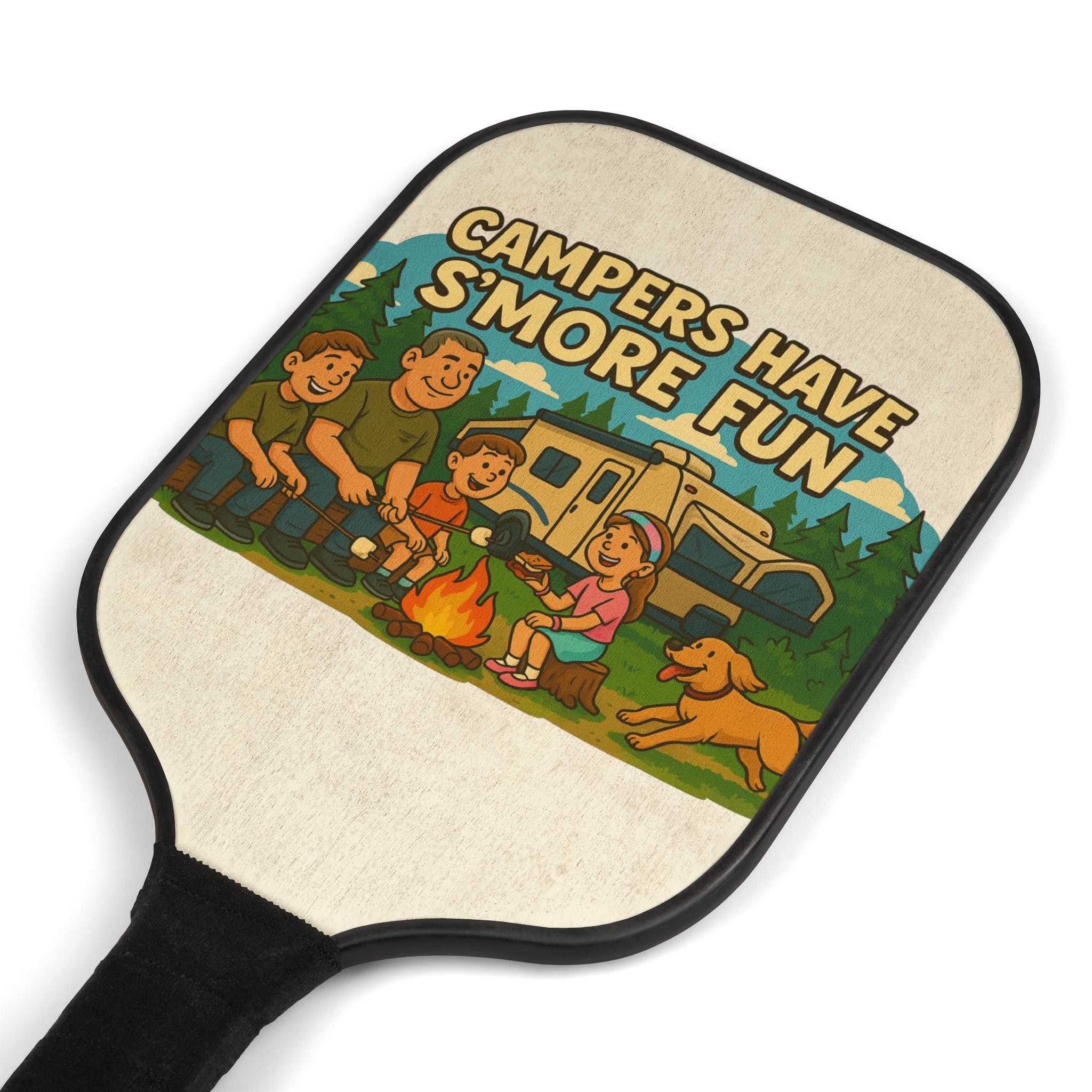 Pickleball Fun Set - Campers Have S'more Fun Paddles & Balls, Outdoor Game, Summer Activity, Family Fun, Gifts for Campers