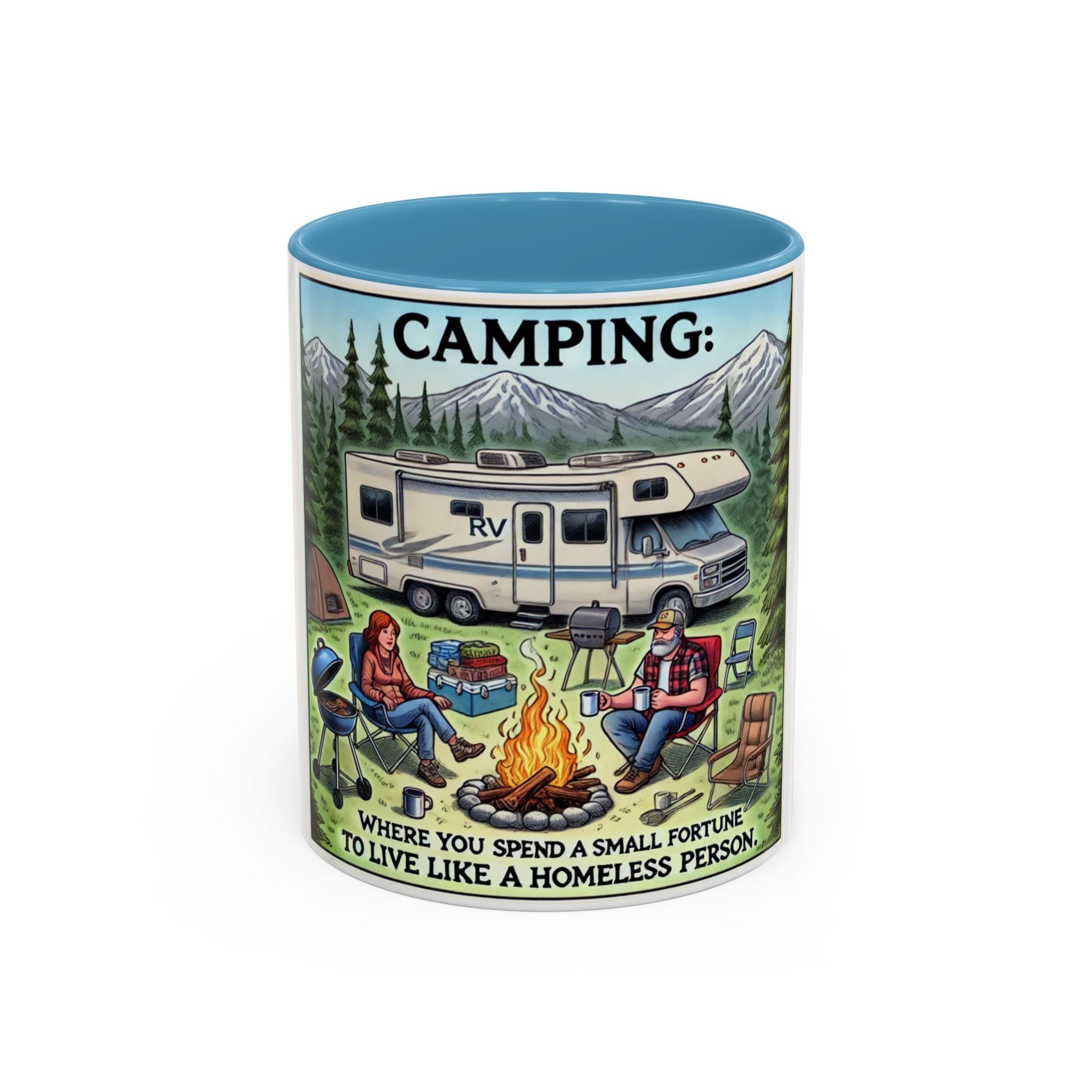 Mug - Camping Where You Spend a Small Fortune Coffee Mug (11, 15oz)