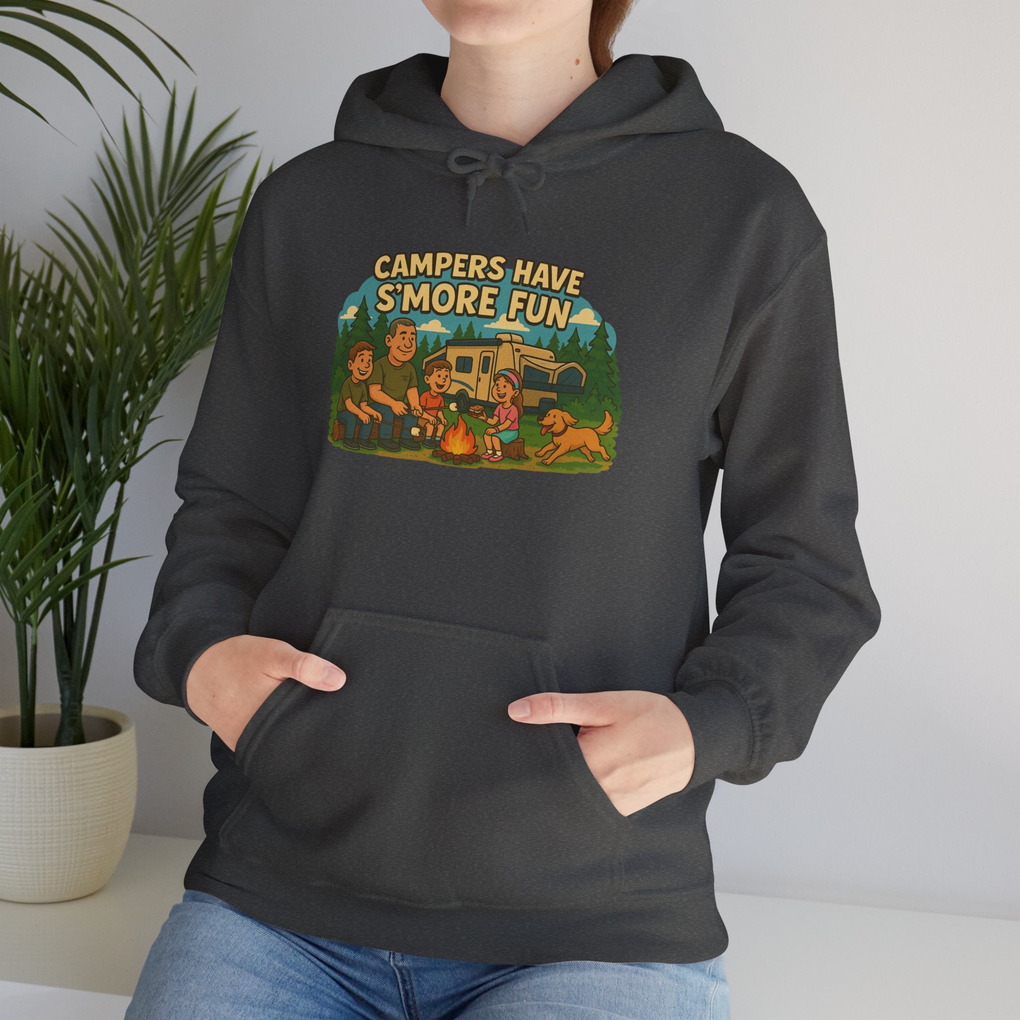 Campfire Vibes Hoodie - Perfect for Outdoor Lovers, Camping Trips, Nature Adventures, Gift for Campers, Cozy Hooded Sweatshirt