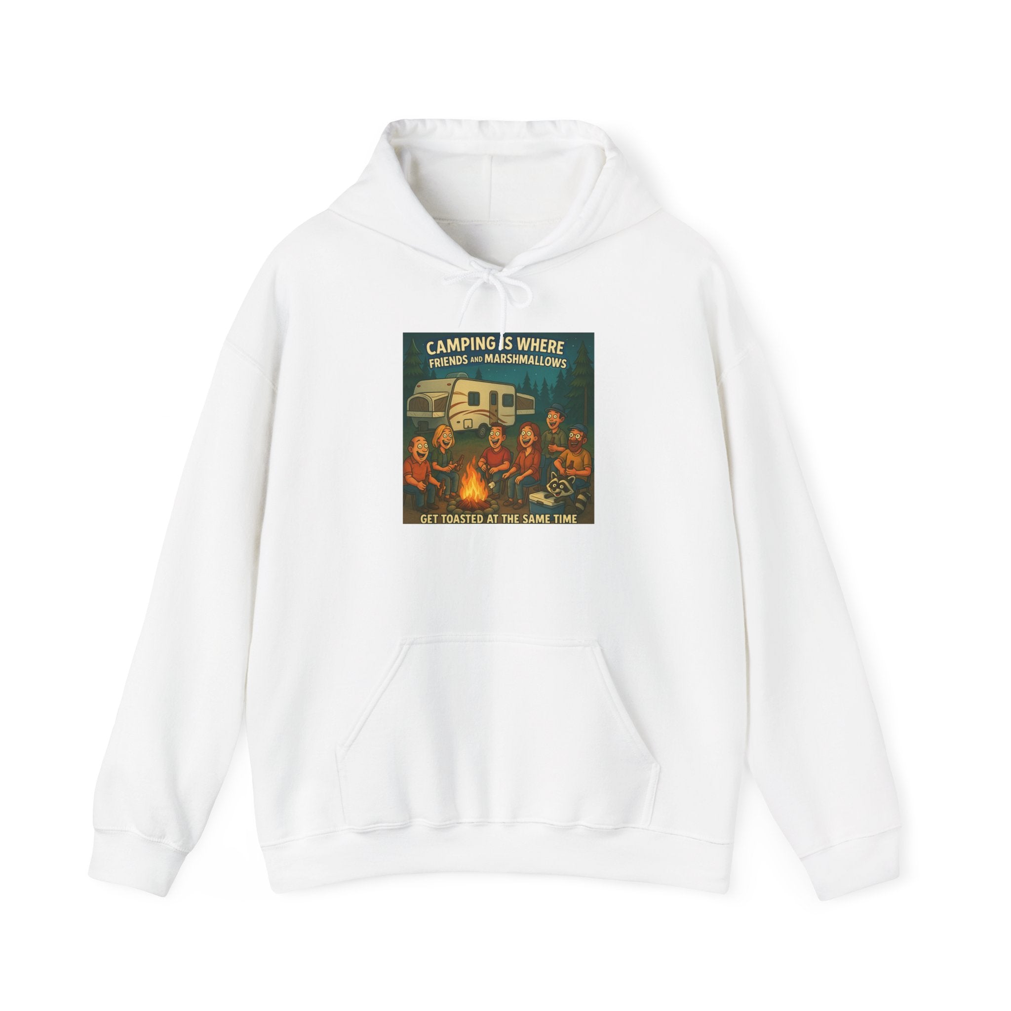 Vintage Camping Unisex Hooded Sweatshirt - Cozy Outdoor Lover Gift, Great for Campfire Nights, Adventure Apparel
