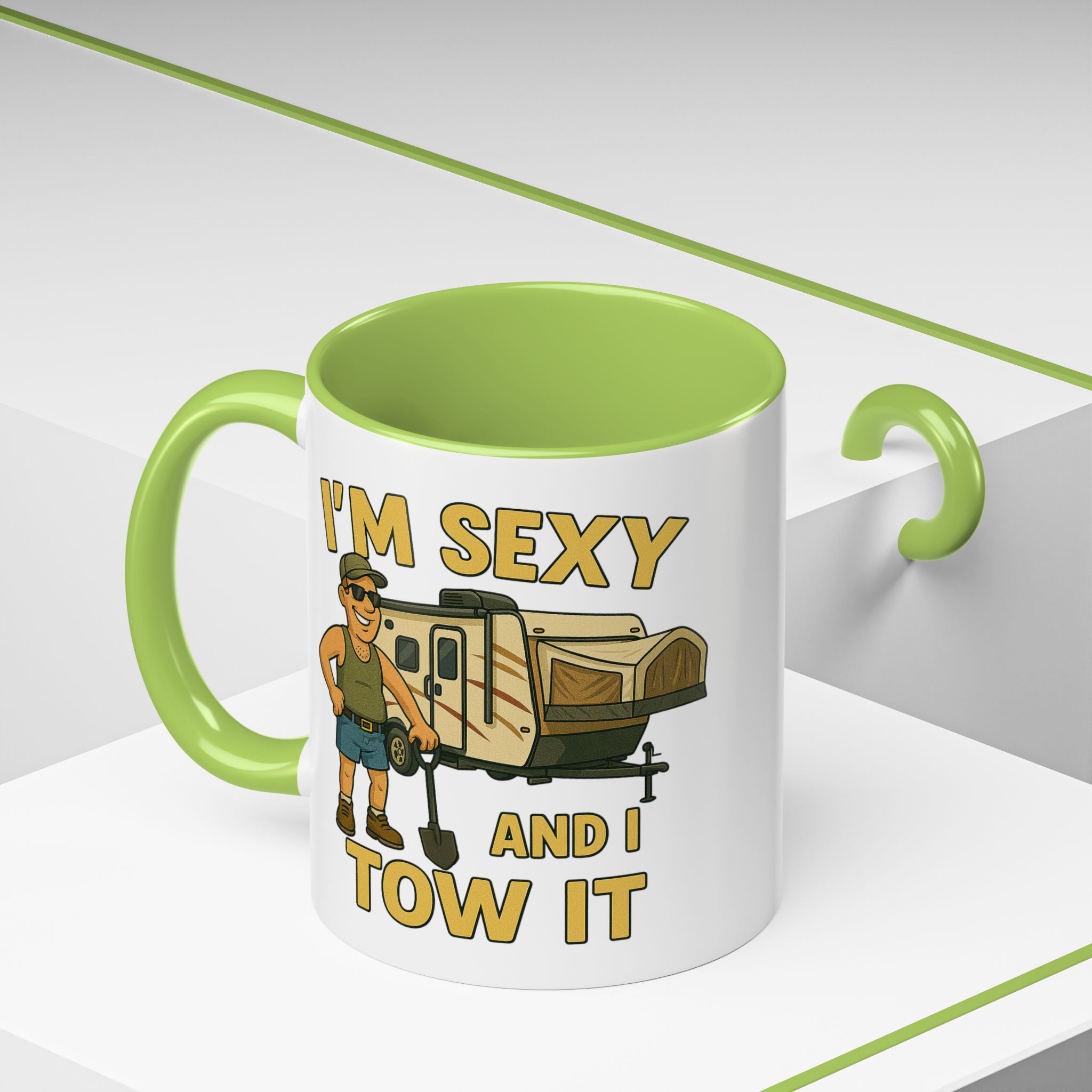 Playful Camping Mug, Funny Coffee Cup, Camper Gift, RV Lover's Accessory, Outdoor Adventure Mug