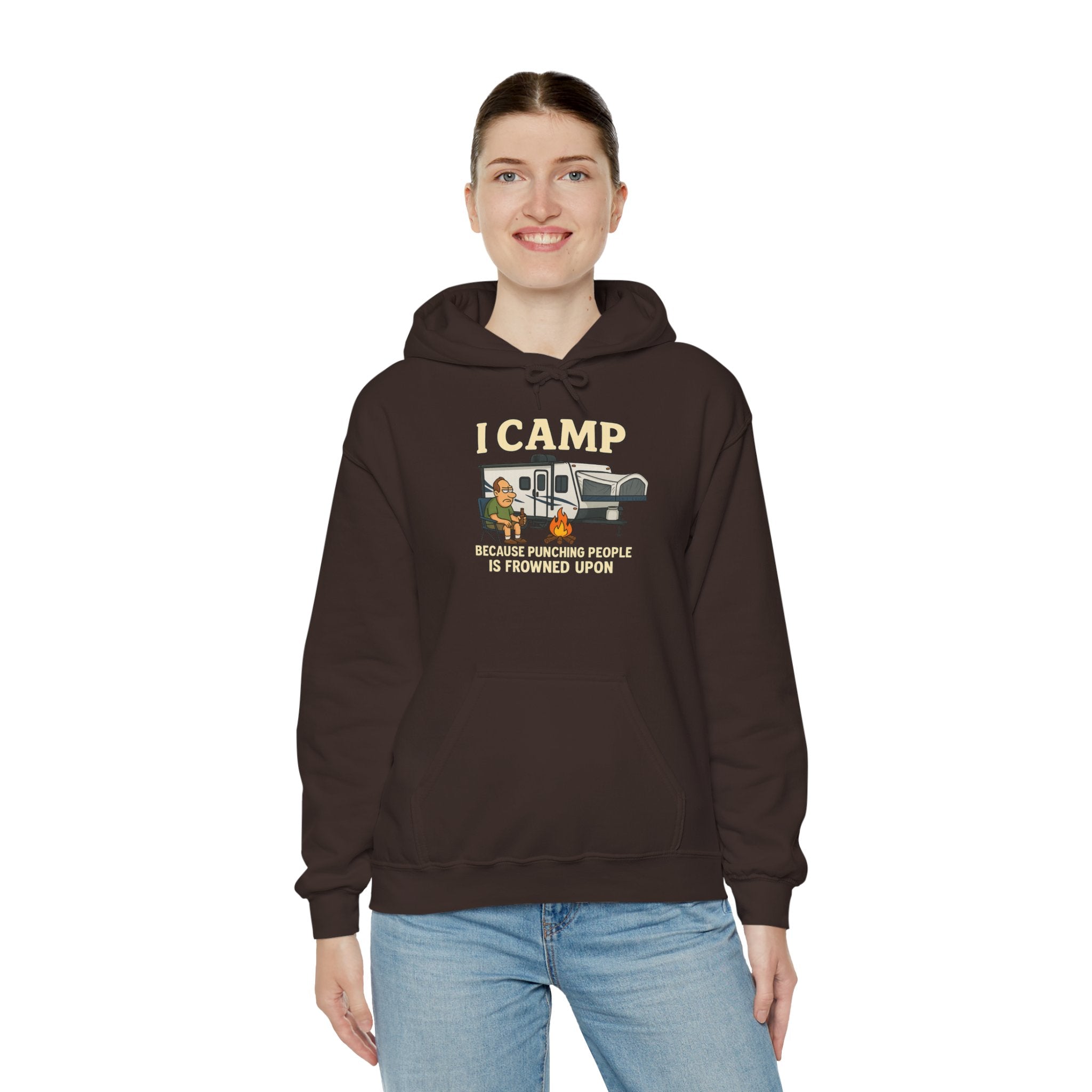 I Camp Unisex Heavy Blend™ Hoodie - Perfect for Outdoor Lovers