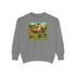 Vintage-Inspired Unisex Sweatshirt with 'High Class Trail Trash' Design