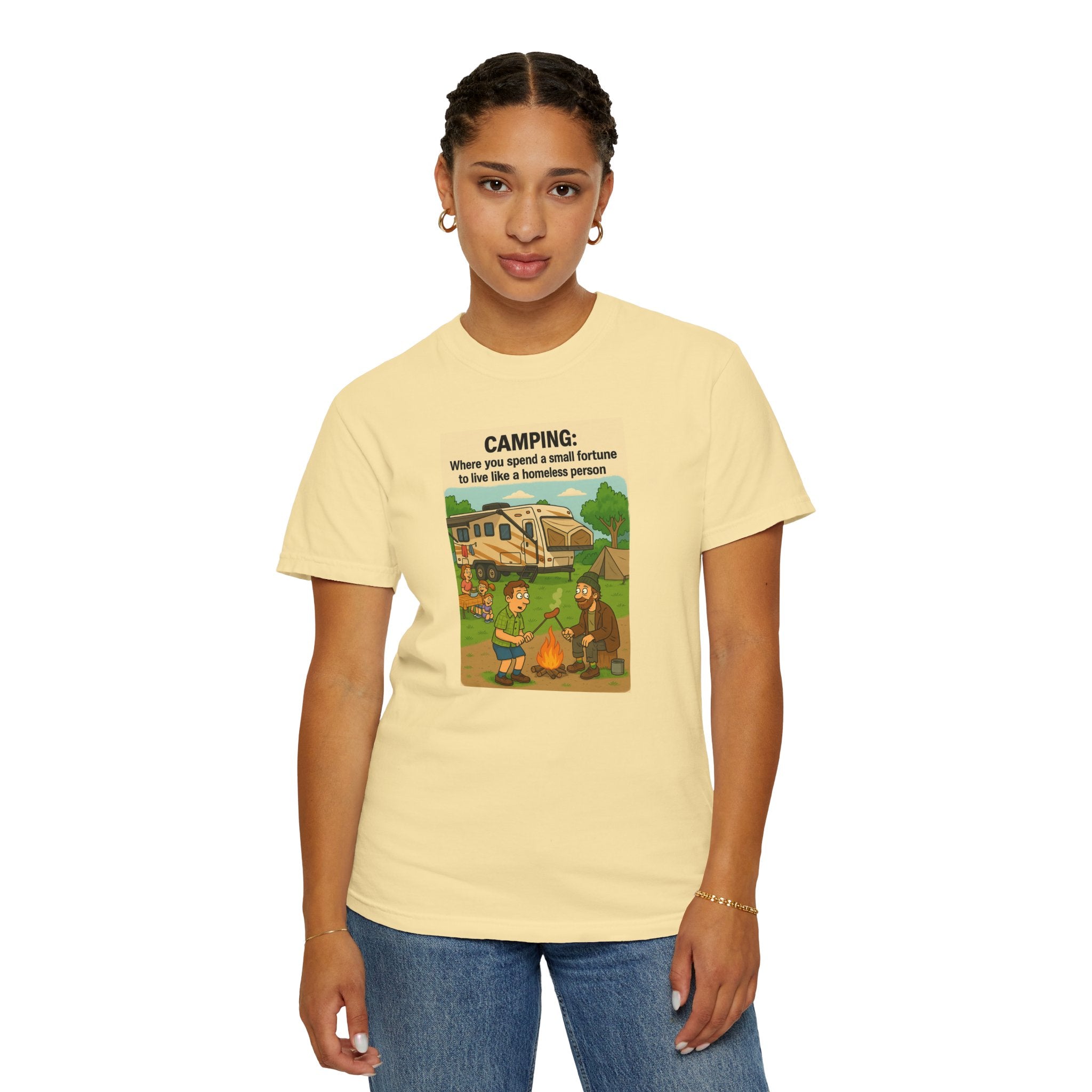 Camping Humor T-Shirt, Unisex Graphic Tee, Adventure Gift, Outdoor Lover Apparel, Funny Camping Shirt