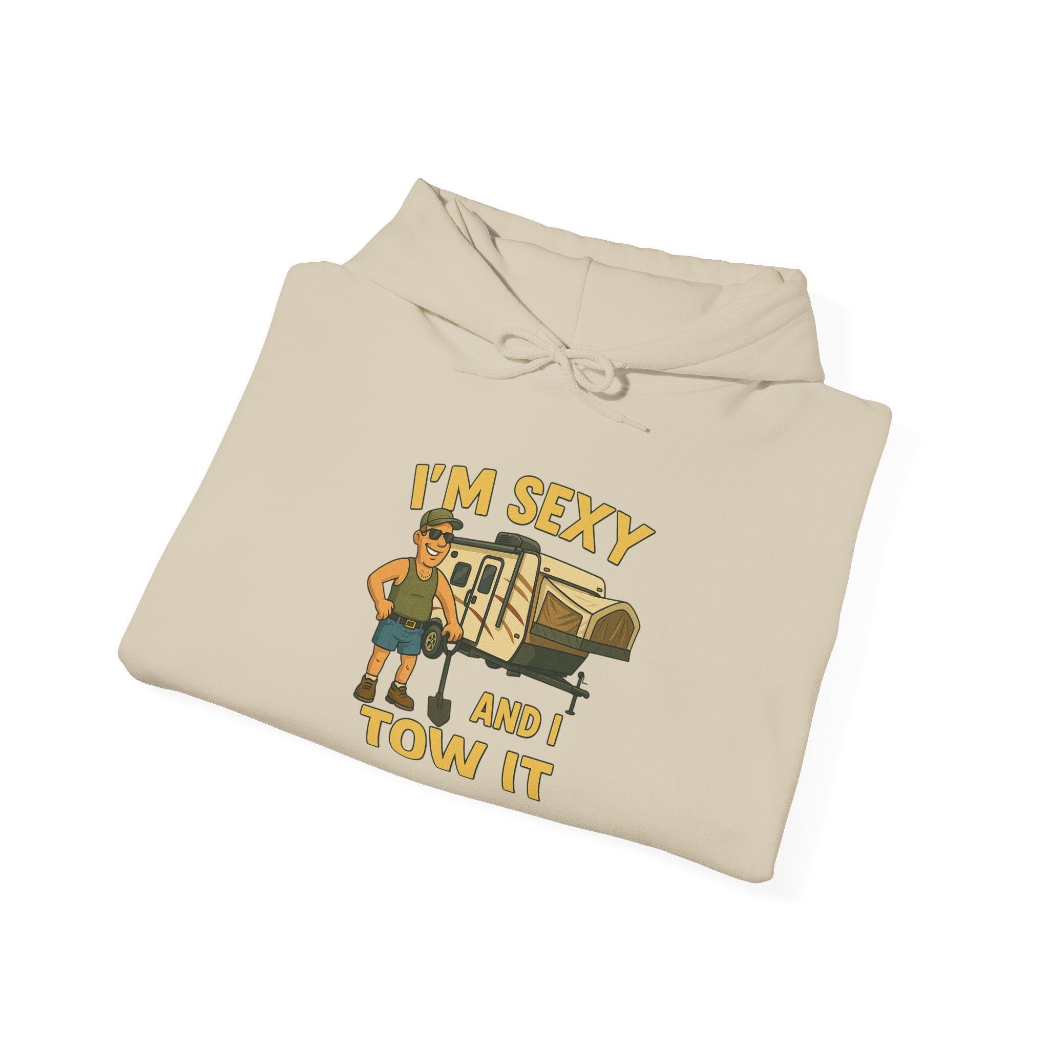 Funny Tow Truck Hoodie, Unisex Heavy Blend Sweatshirt, Gifts for Towing Enthusiasts, Quirky Casual Wear, Humor Apparel, Birthday Gift