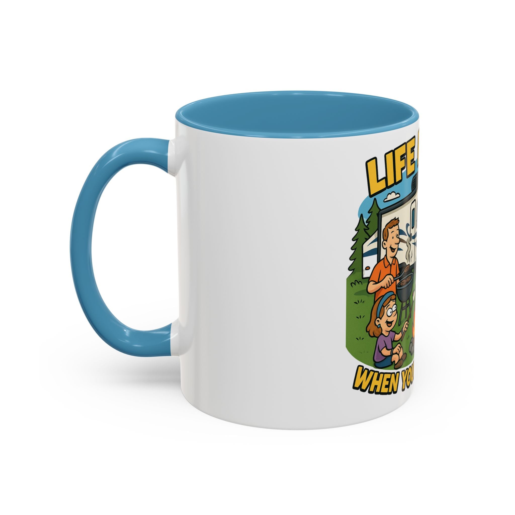 Camping Life Coffee Mug - Adventure Lover Gift, RV Travel Mug, Cozy Campfire Vibes, Perfect for Outdoor Enthusiasts, Gift for Dad