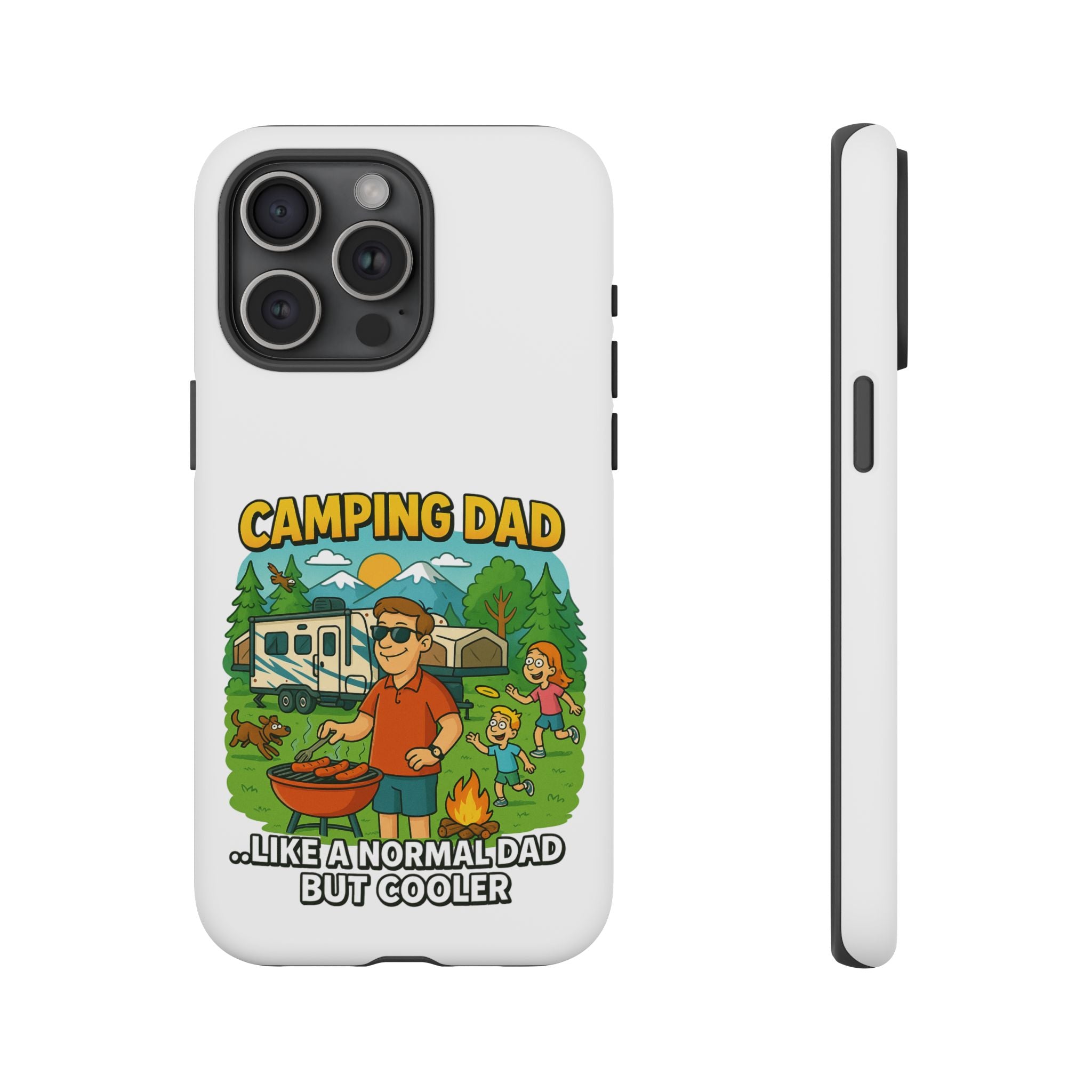 Camping Dad Phone Case - Unique Tough Cover for Outdoor Dads
