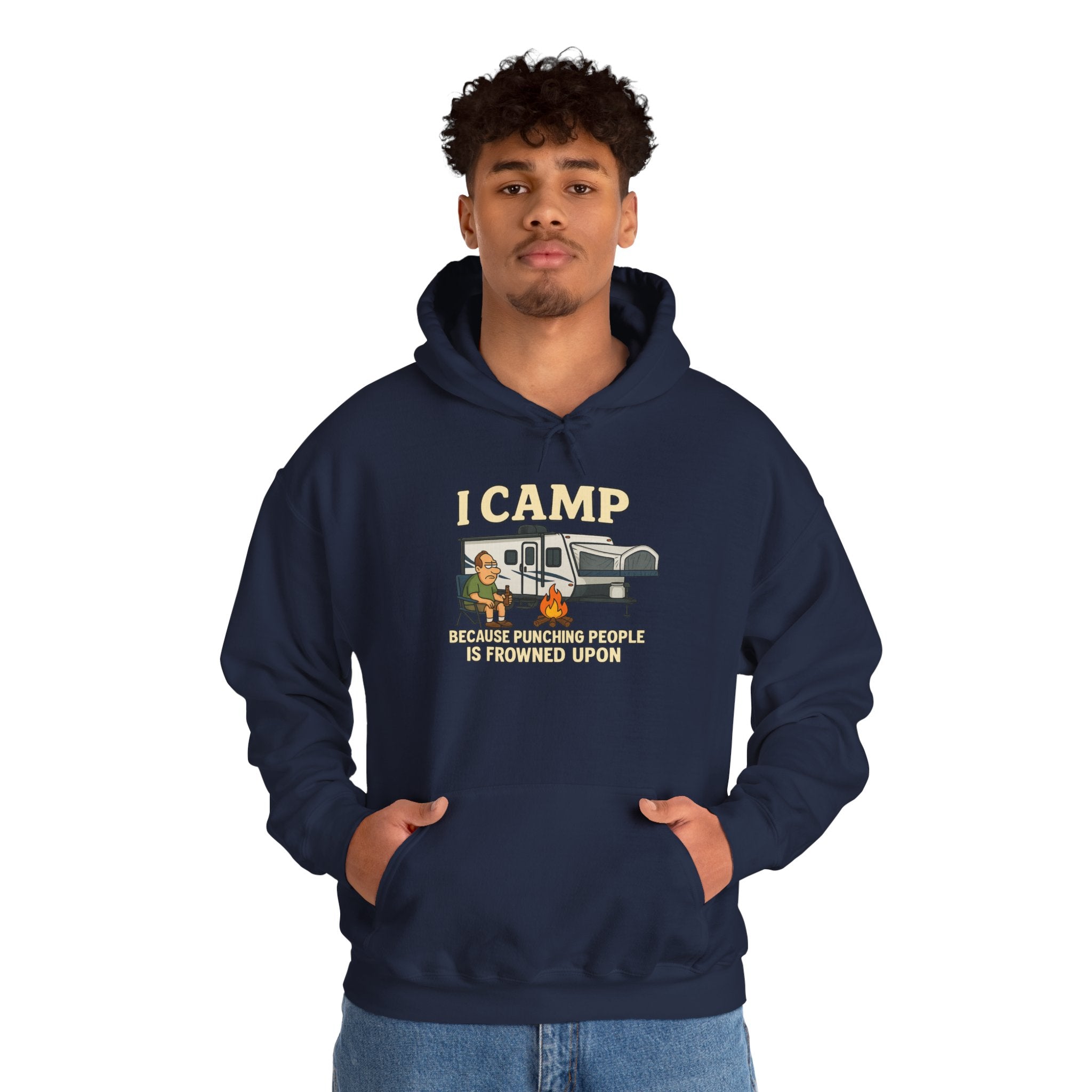 I Camp Unisex Heavy Blend™ Hoodie - Perfect for Outdoor Lovers