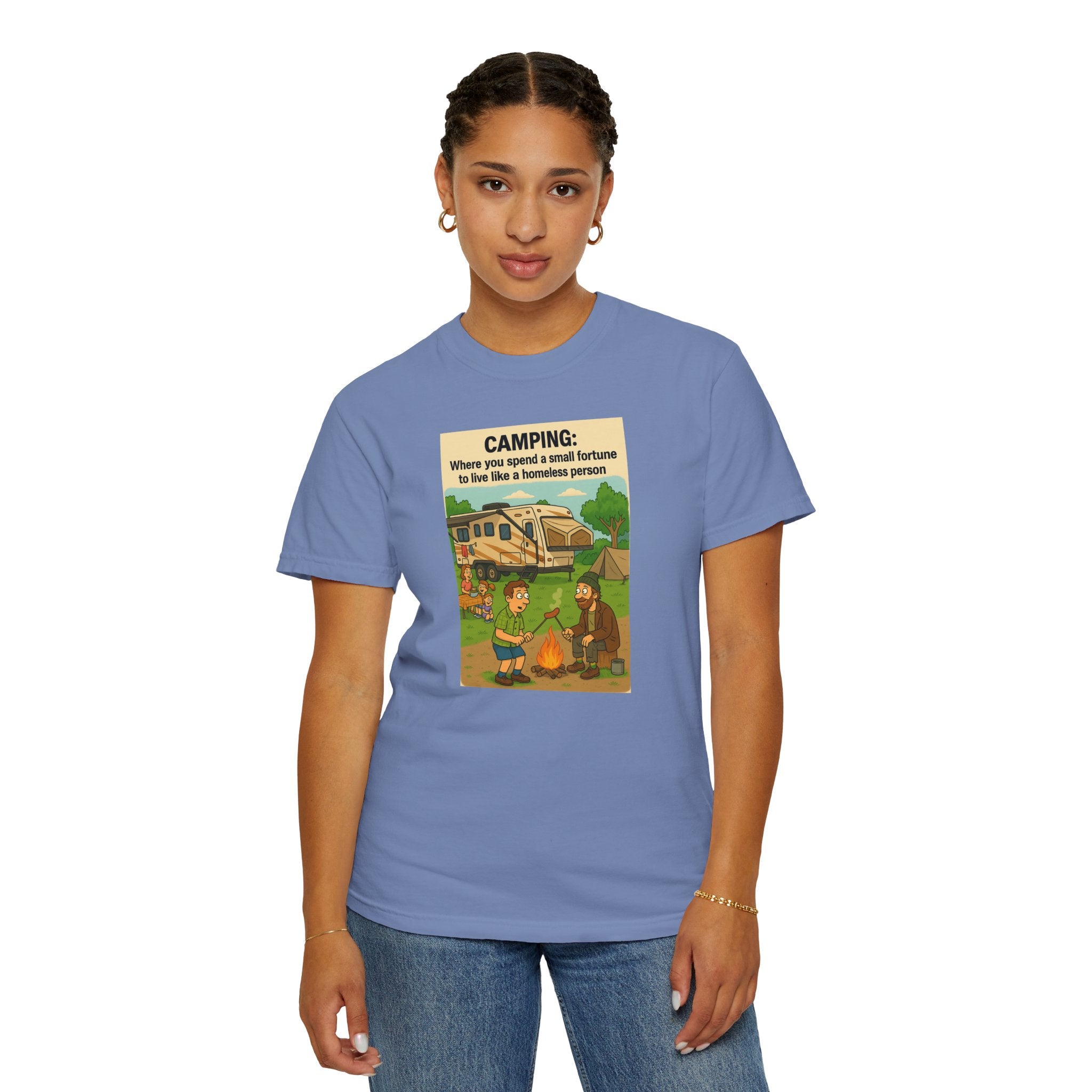 Camping Humor T-Shirt, Unisex Graphic Tee, Adventure Gift, Outdoor Lover Apparel, Funny Camping Shirt